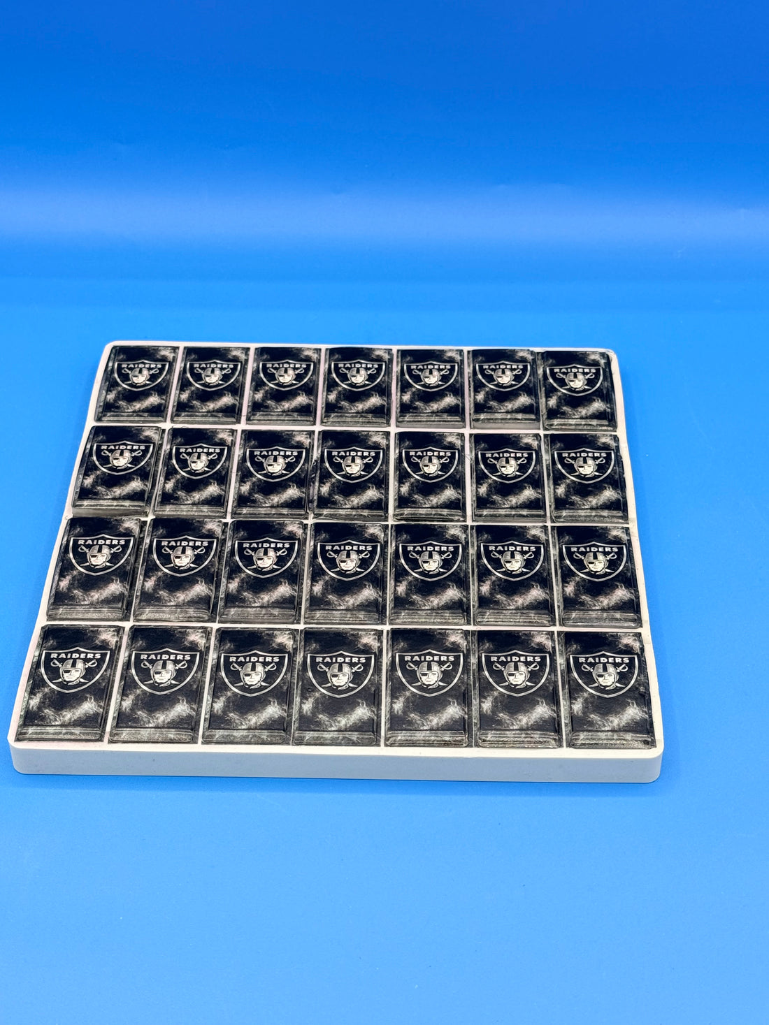 Custom Raiders-Inspired Dominoes Set