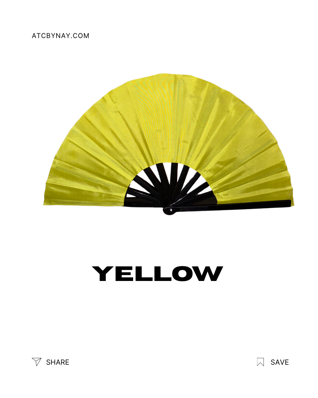 13 inch Clack fan Solid Colors