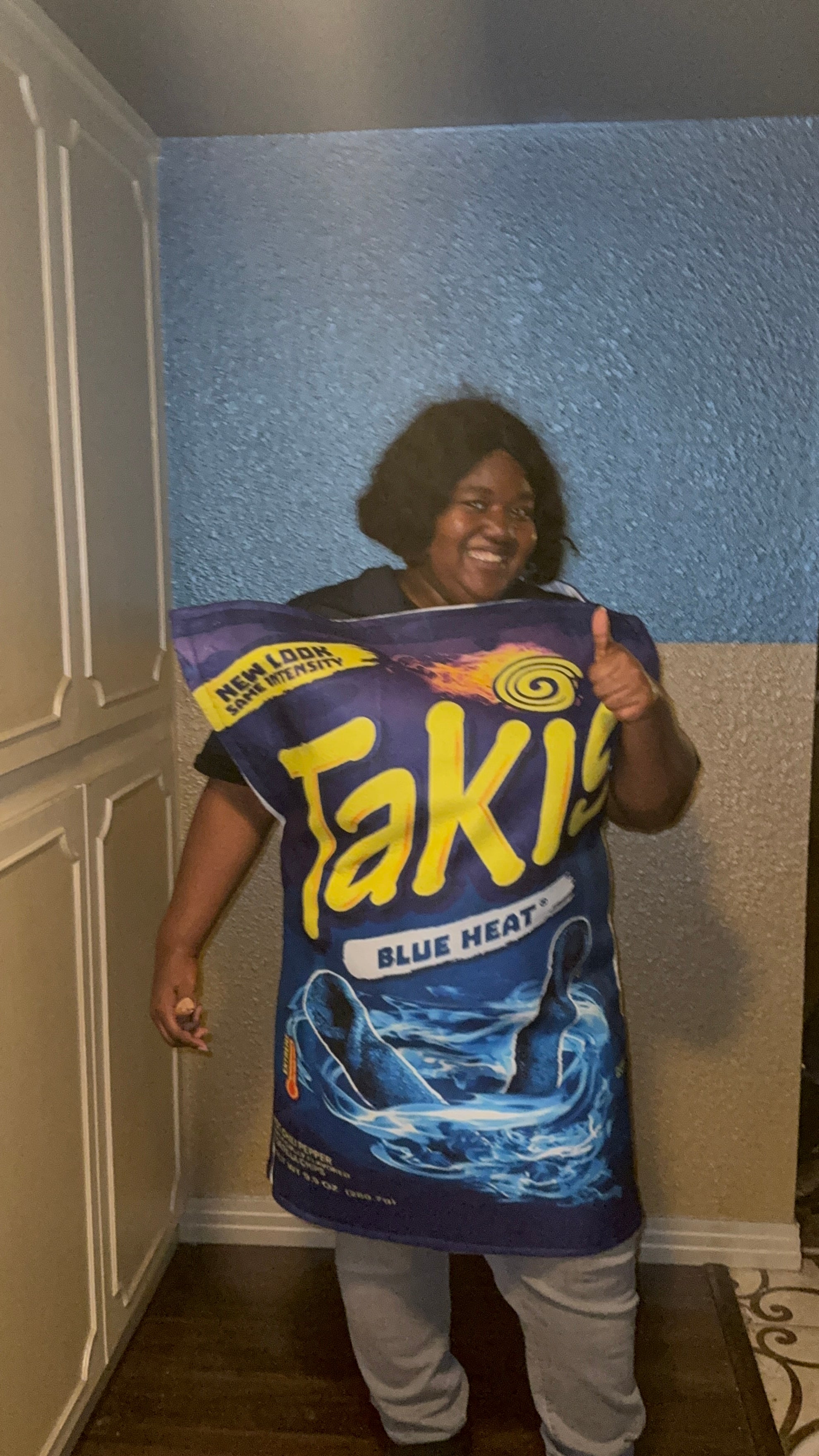 Blue Heat Takis Costume – One Size Fits Most Adults