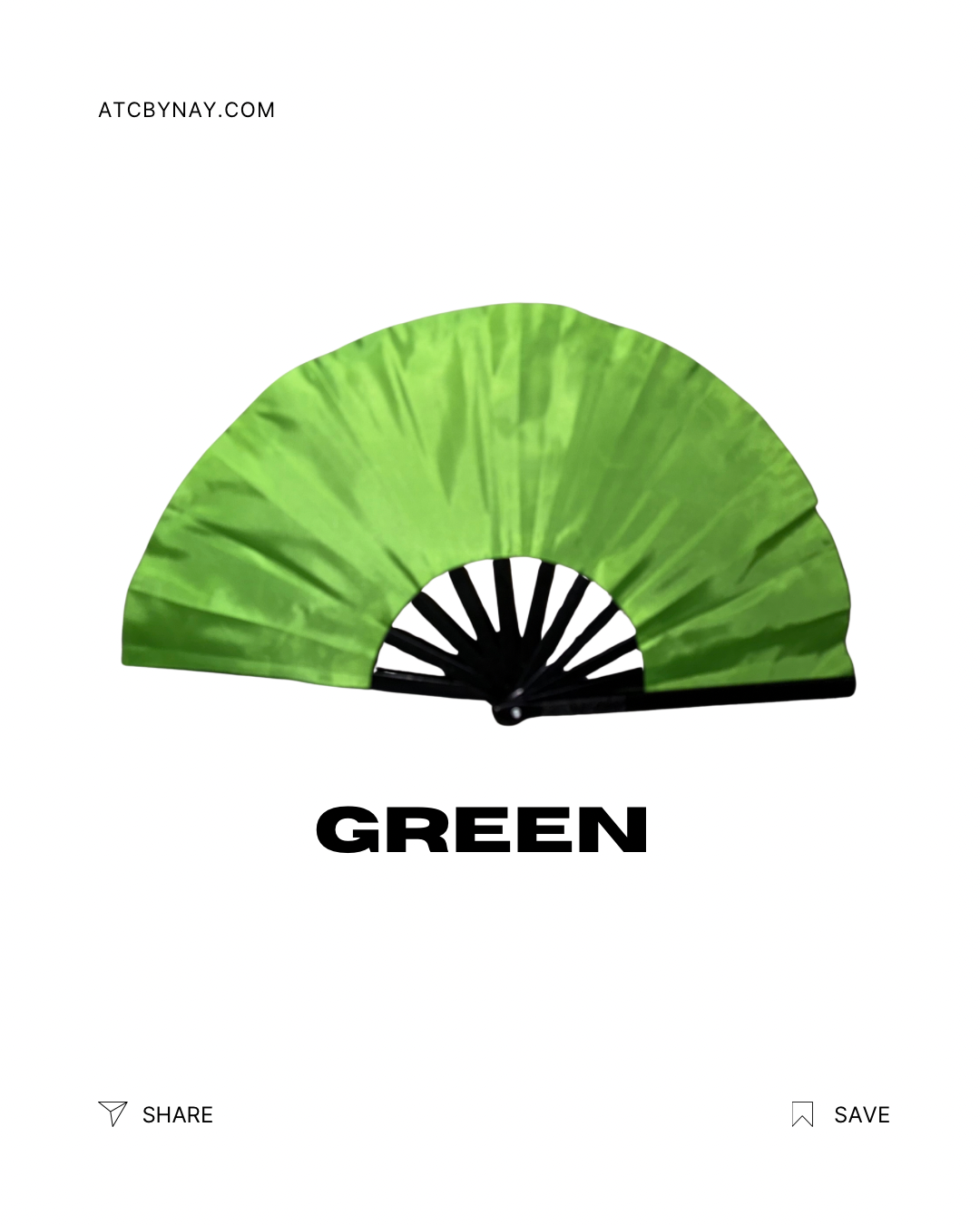 13 inch Clack fan Solid Colors