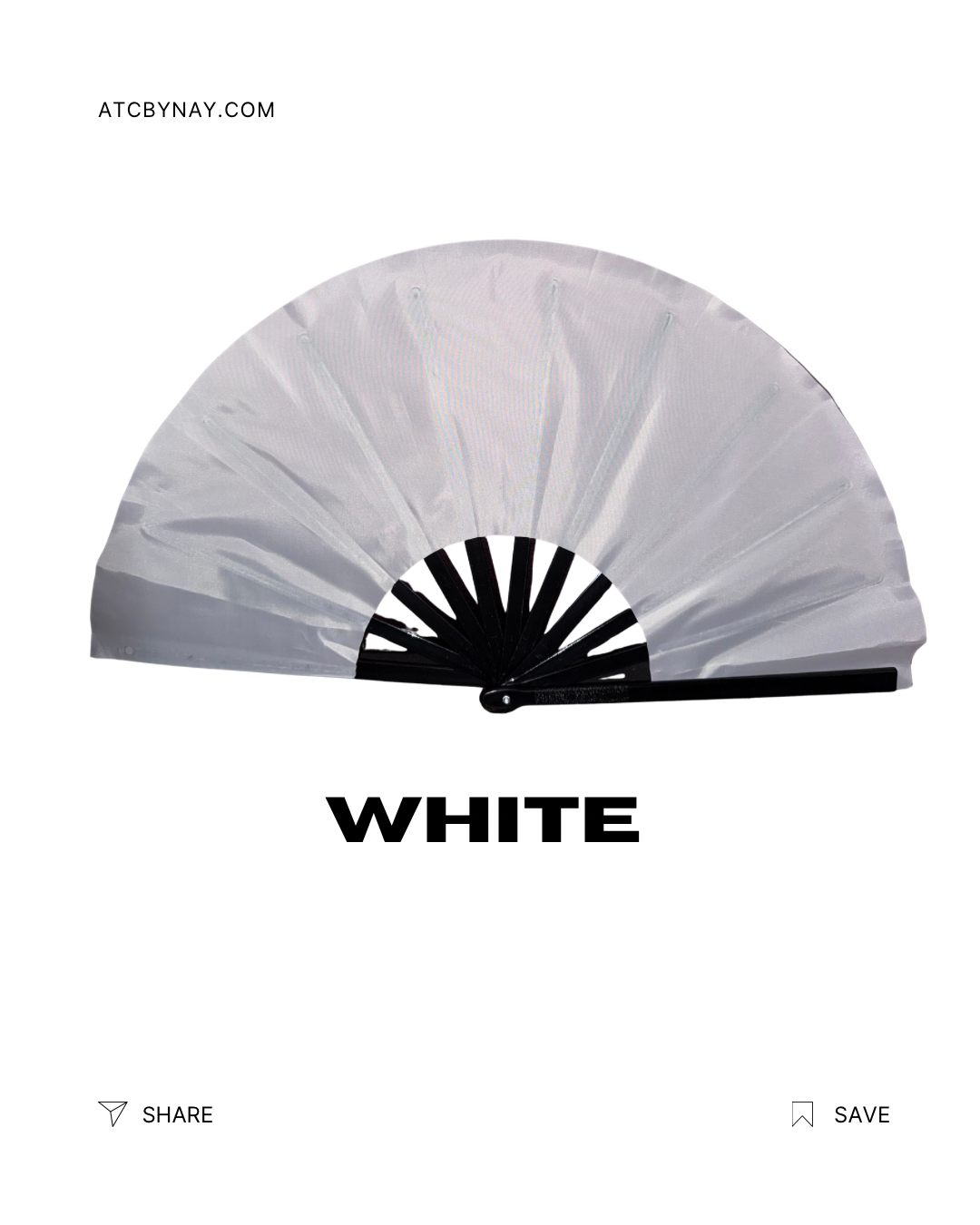 13 inch Clack fan Solid Colors