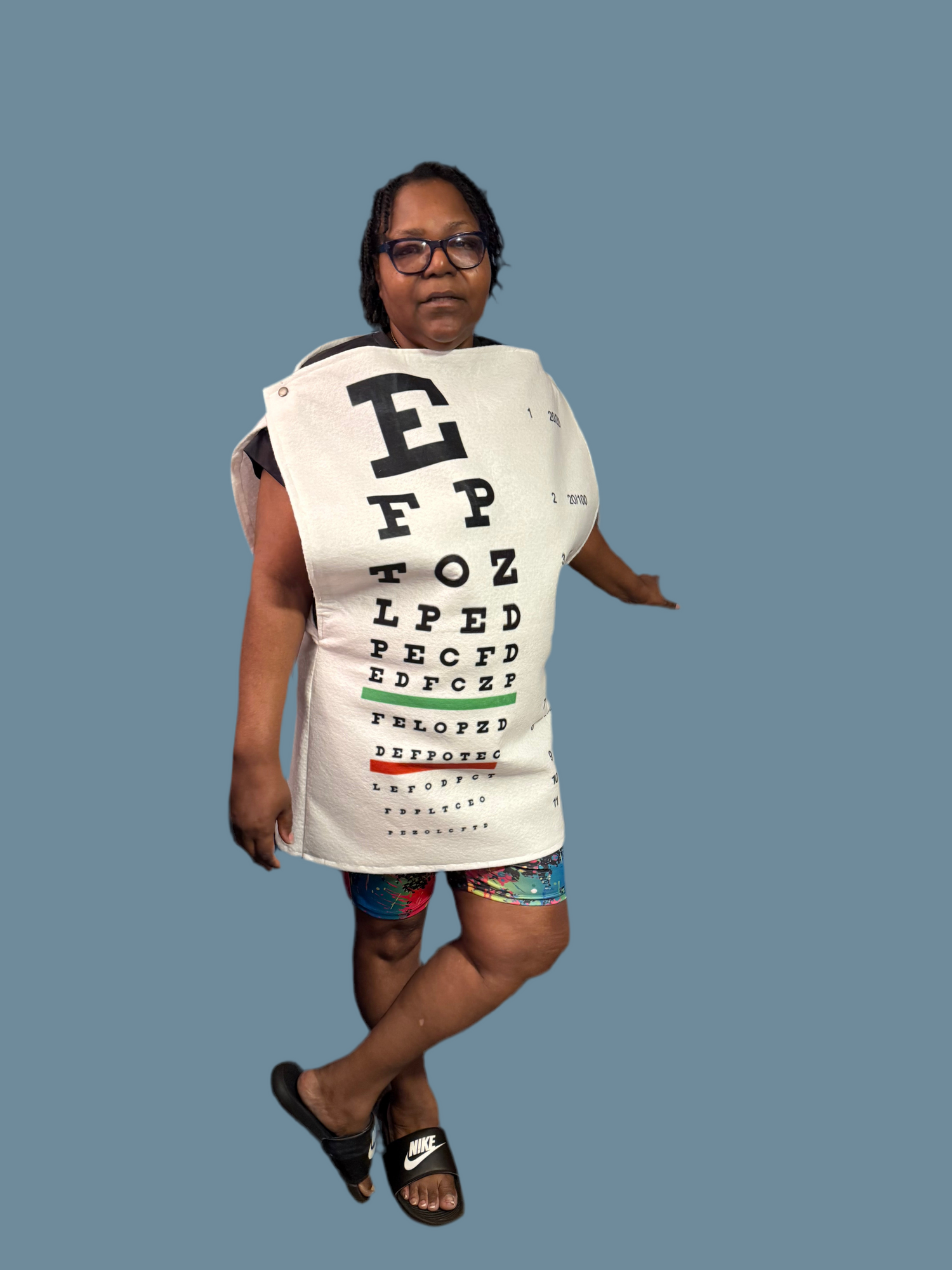 Eye chart Costume One size Fits Most Adults