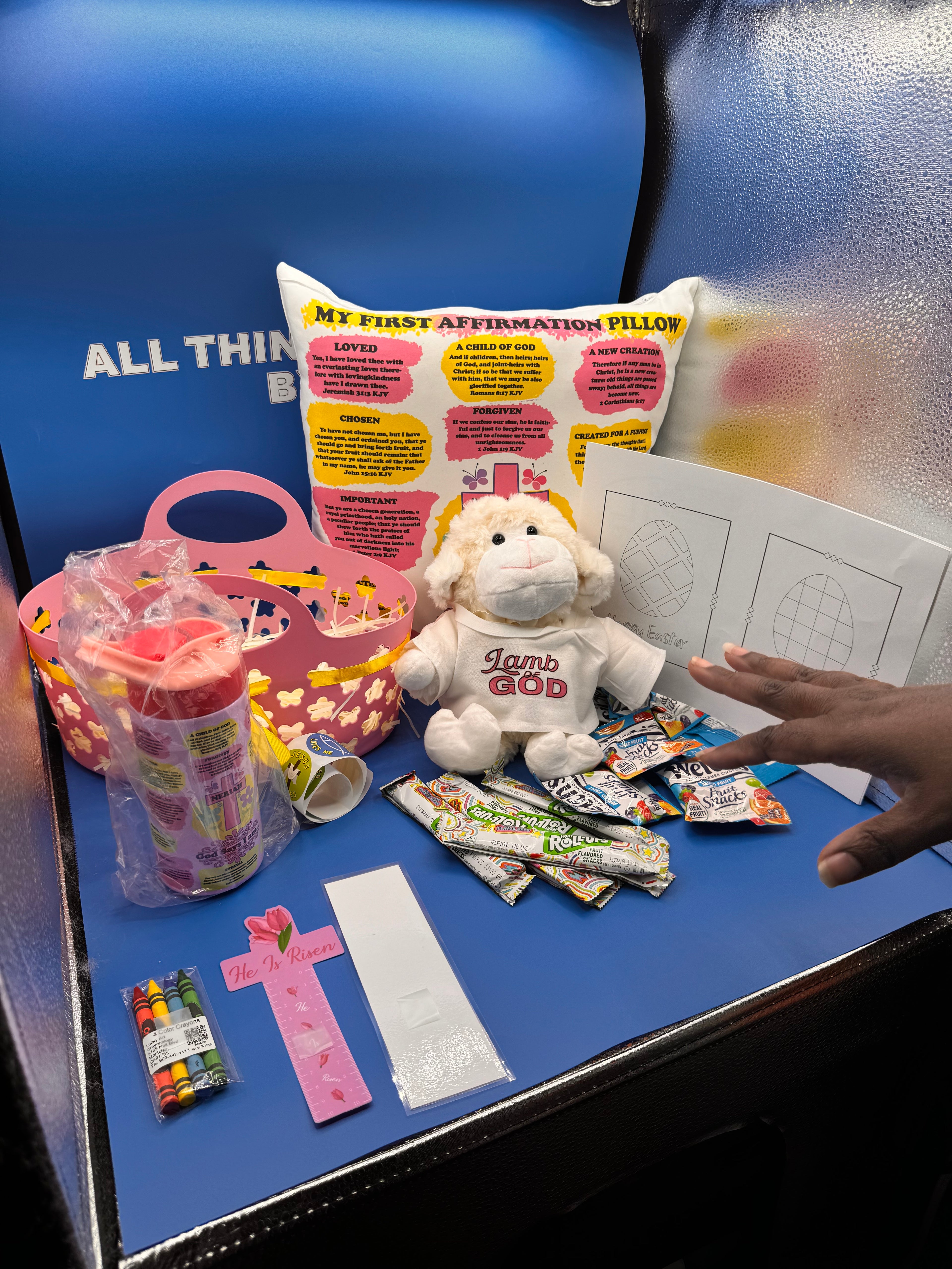 Faith-Filled Easter Basket with Plush Lamb | “Lamb of God” Gift Set