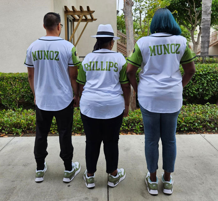 Baseball Button Down Jersey with Custom Princess Tiana Design
