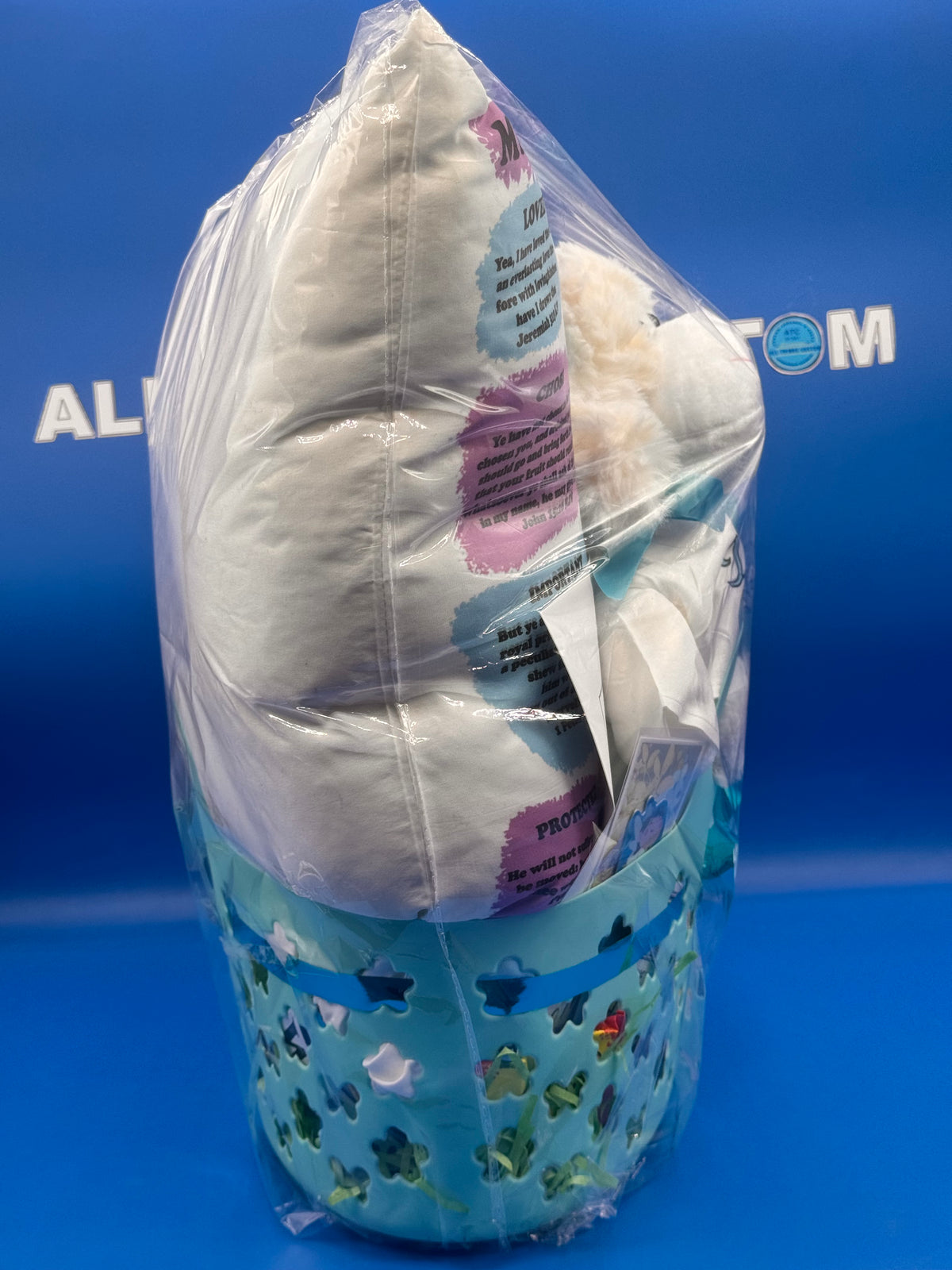 Faith-Filled Easter Basket for Kids | My First Affirmation Pillow Gift Set