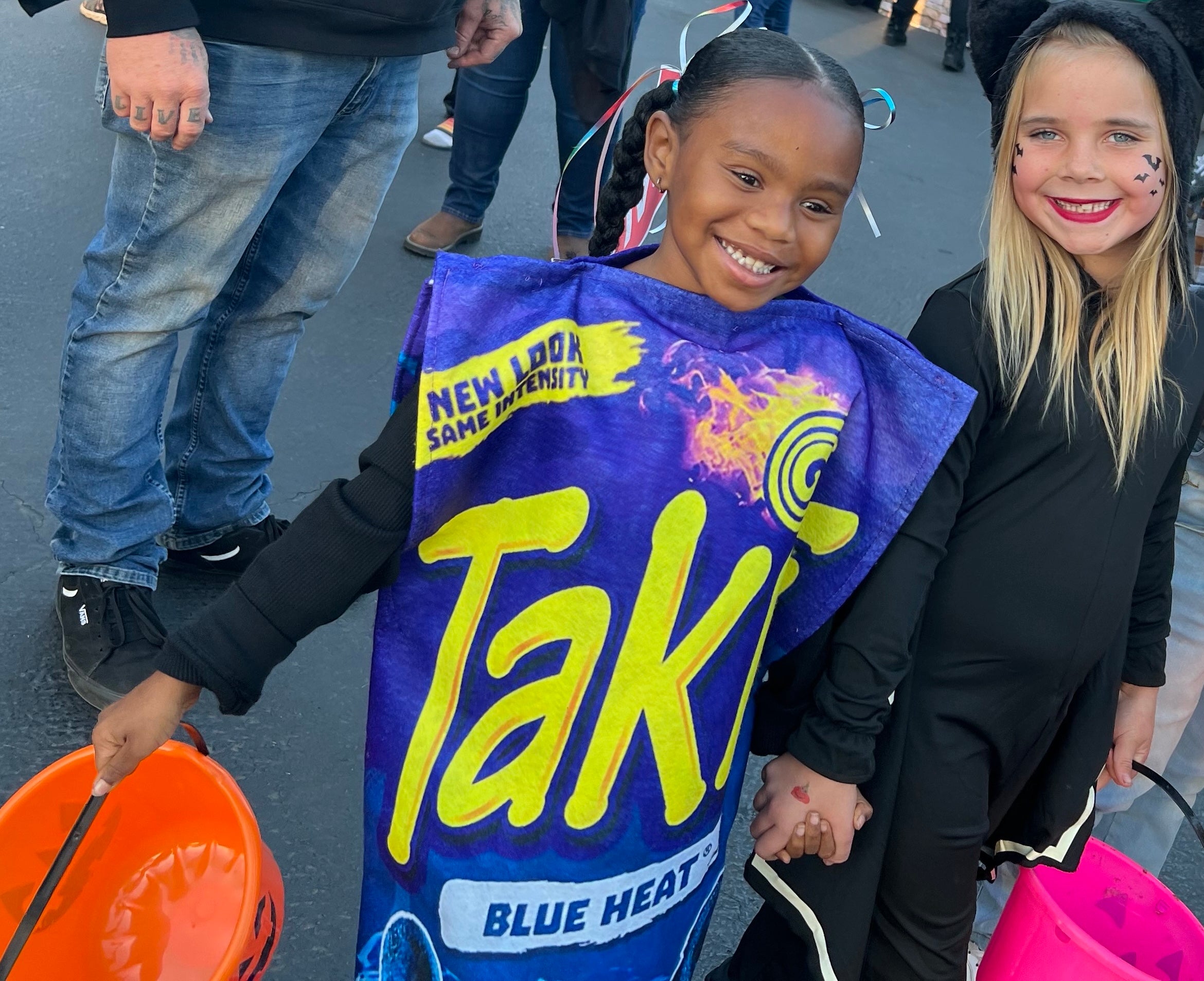Blue Heat Takis Costume โ One Size Fits Most Children