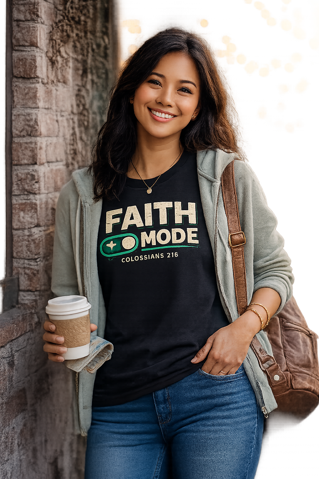 Faith Mode Christian T-Shirt – Colossians 2:6