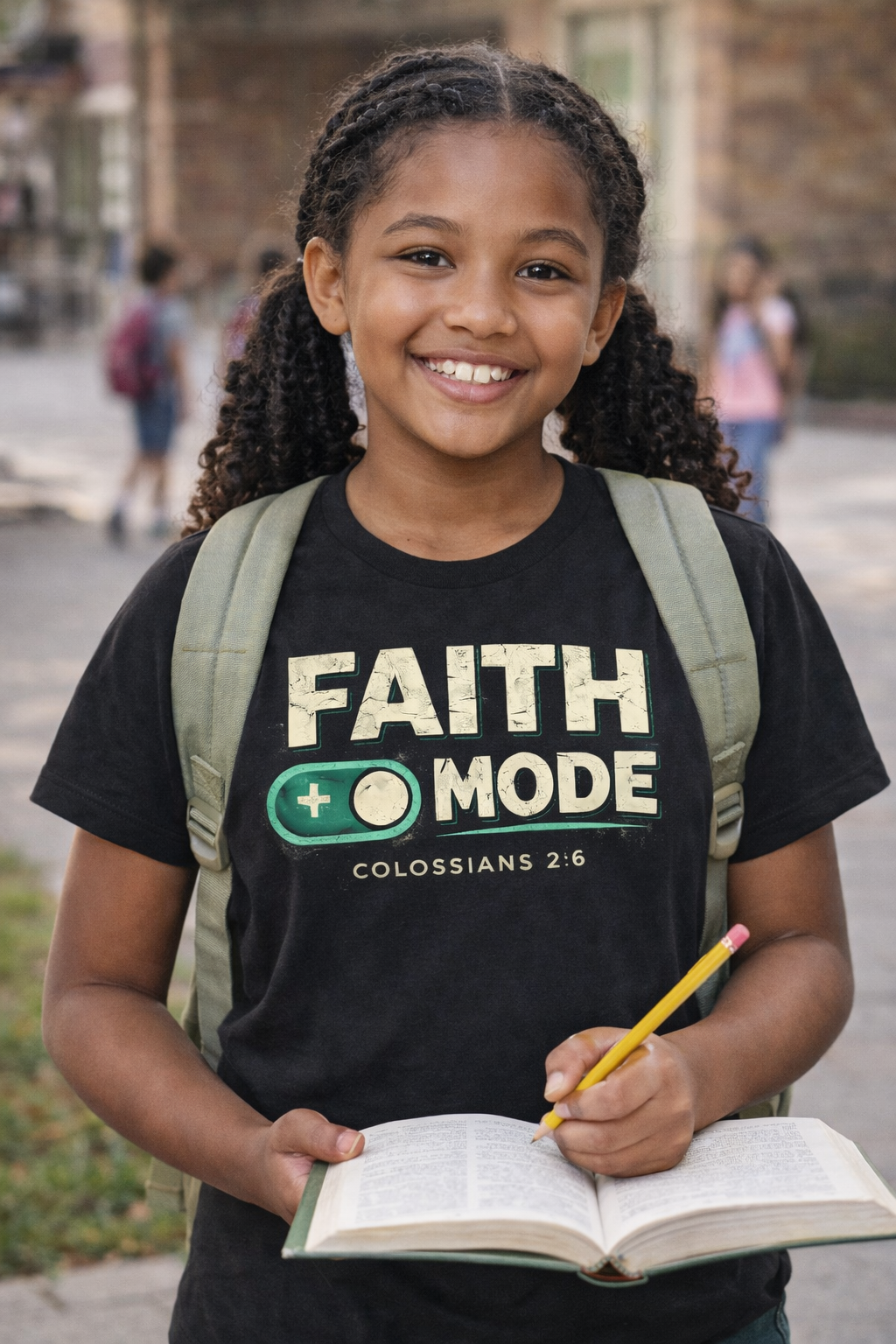 Faith Mode Christian T-Shirt – Colossians 2:6