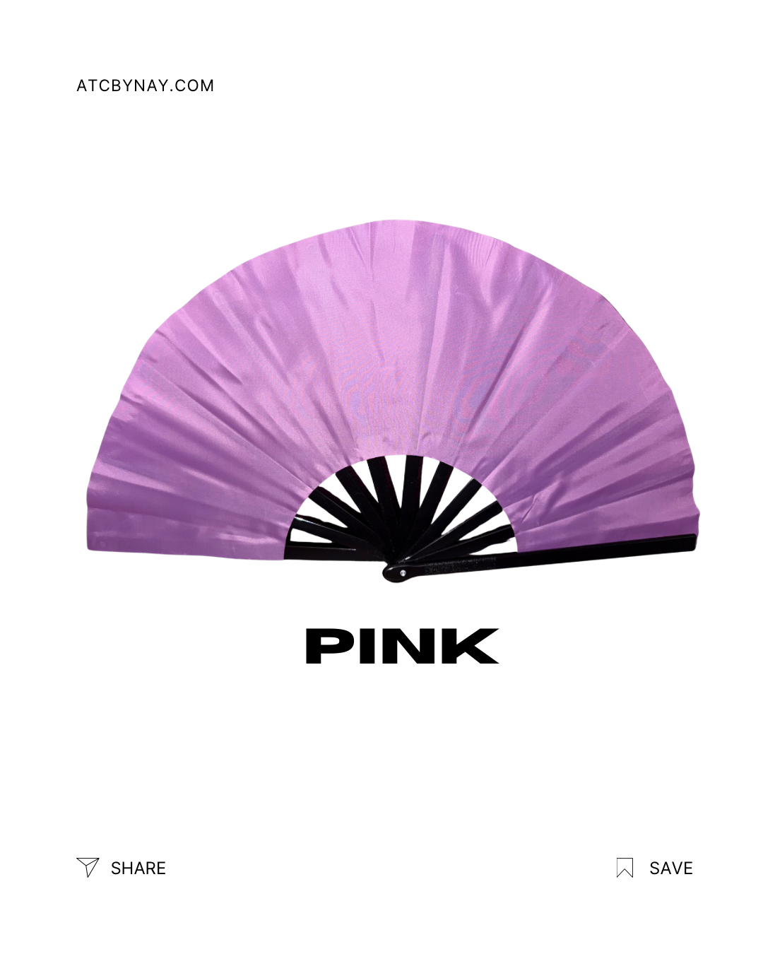 13 inch Clack fan Solid Colors