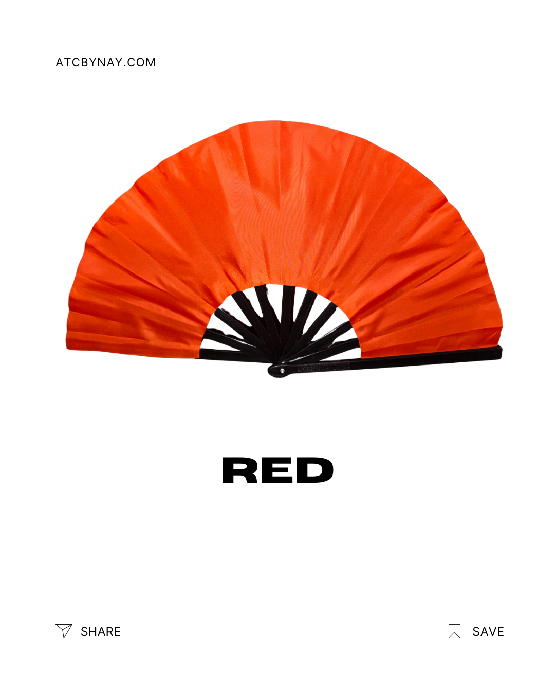 13 inch Clack fan Solid Colors