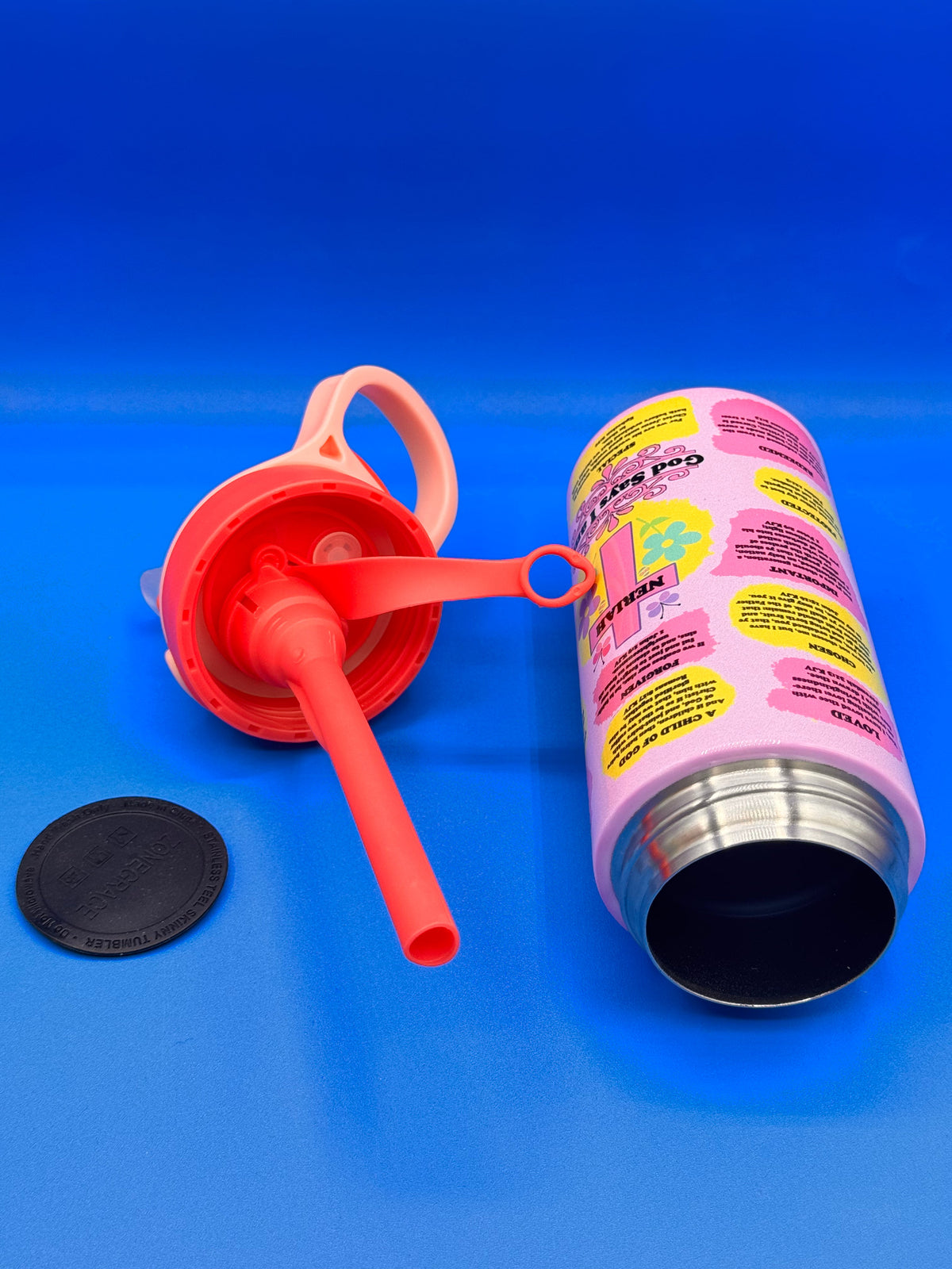 12 oz. Kids My Affirmation Water Bottle/Sippy Cup Kids Tumbler