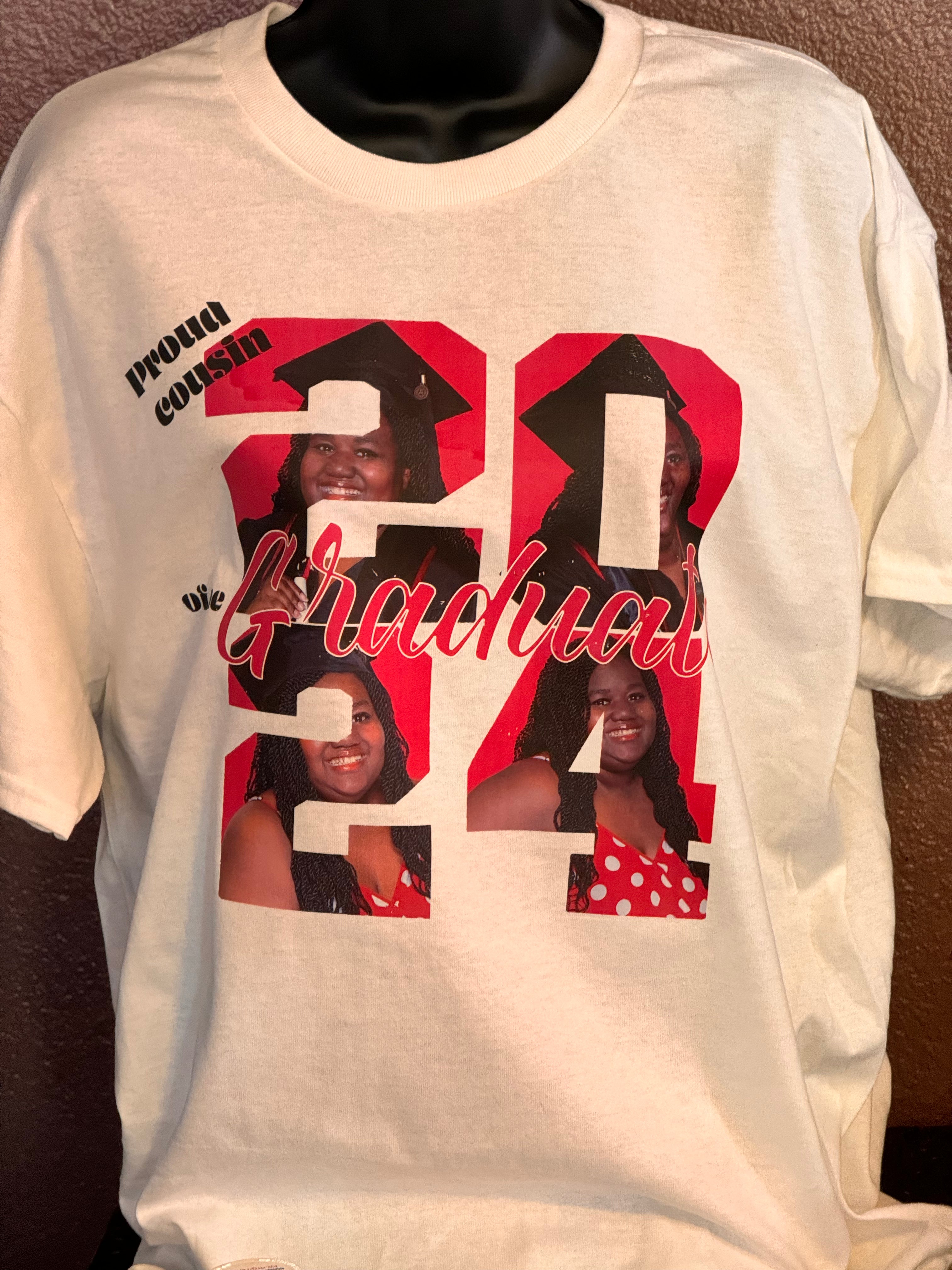 T-Shirt with 2023 Photo Graduation Graphic Design