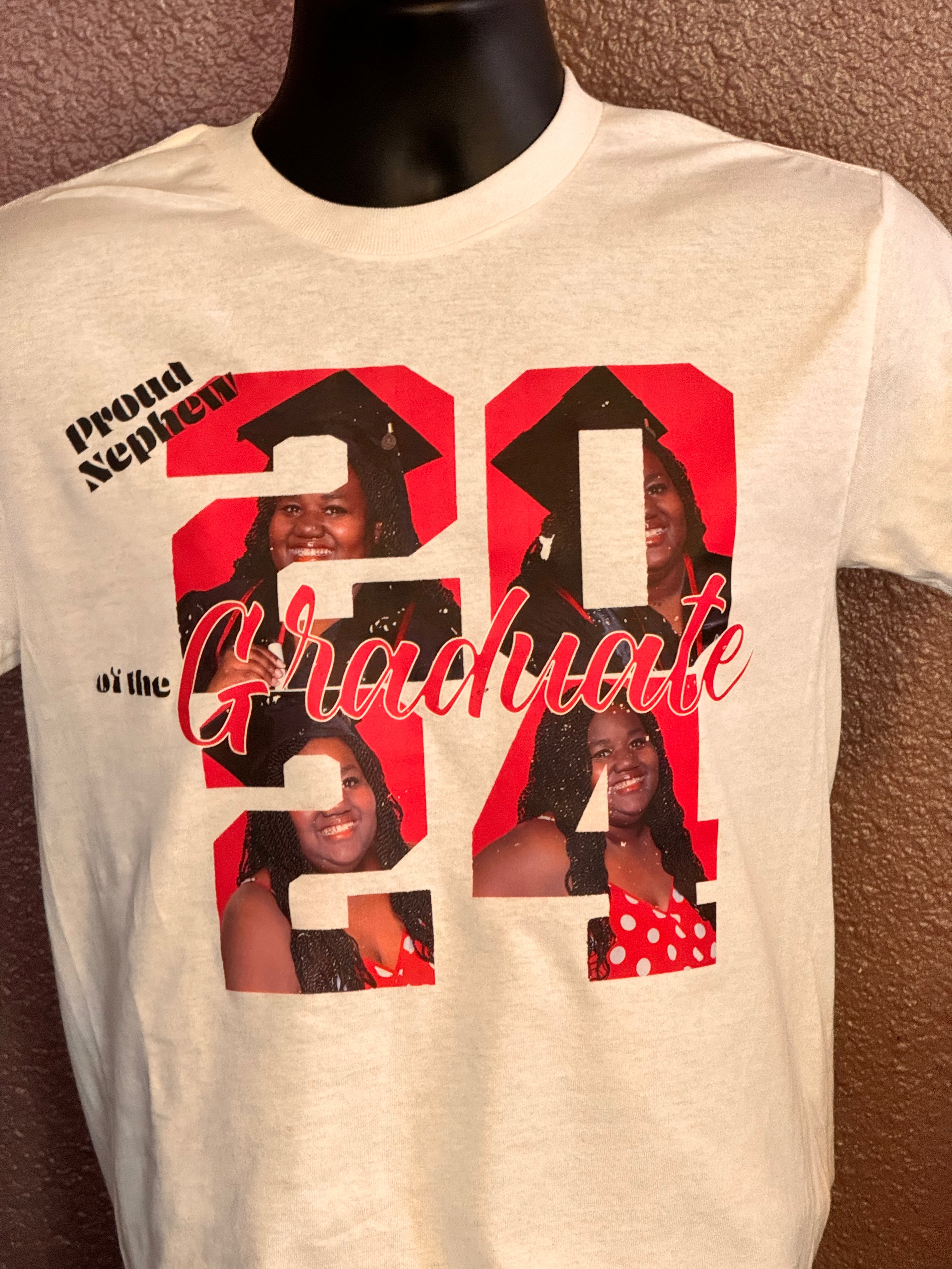 T-Shirt with 2023 Photo Graduation Graphic Design