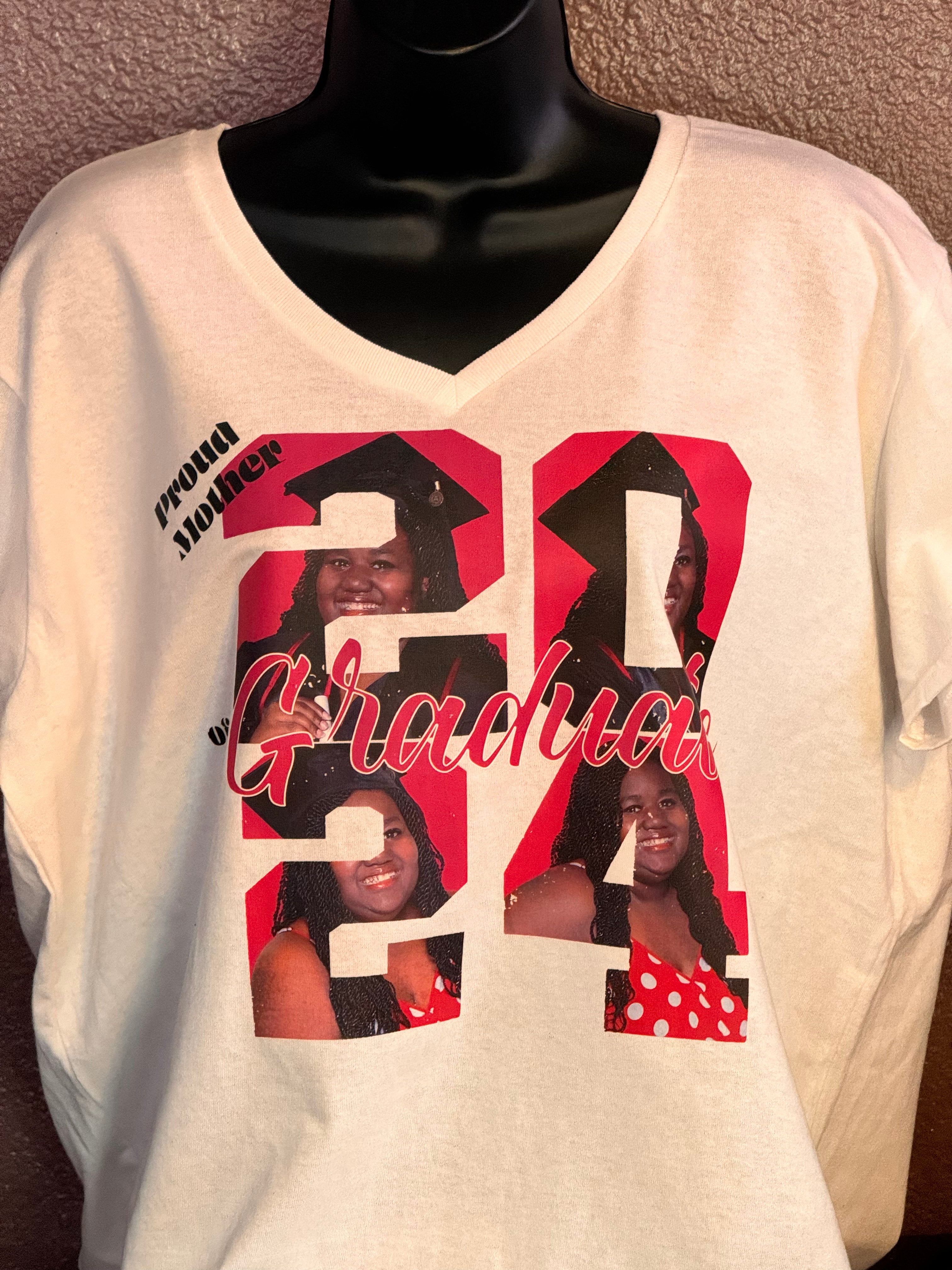 T-Shirt with 2023 Photo Graduation Graphic Design