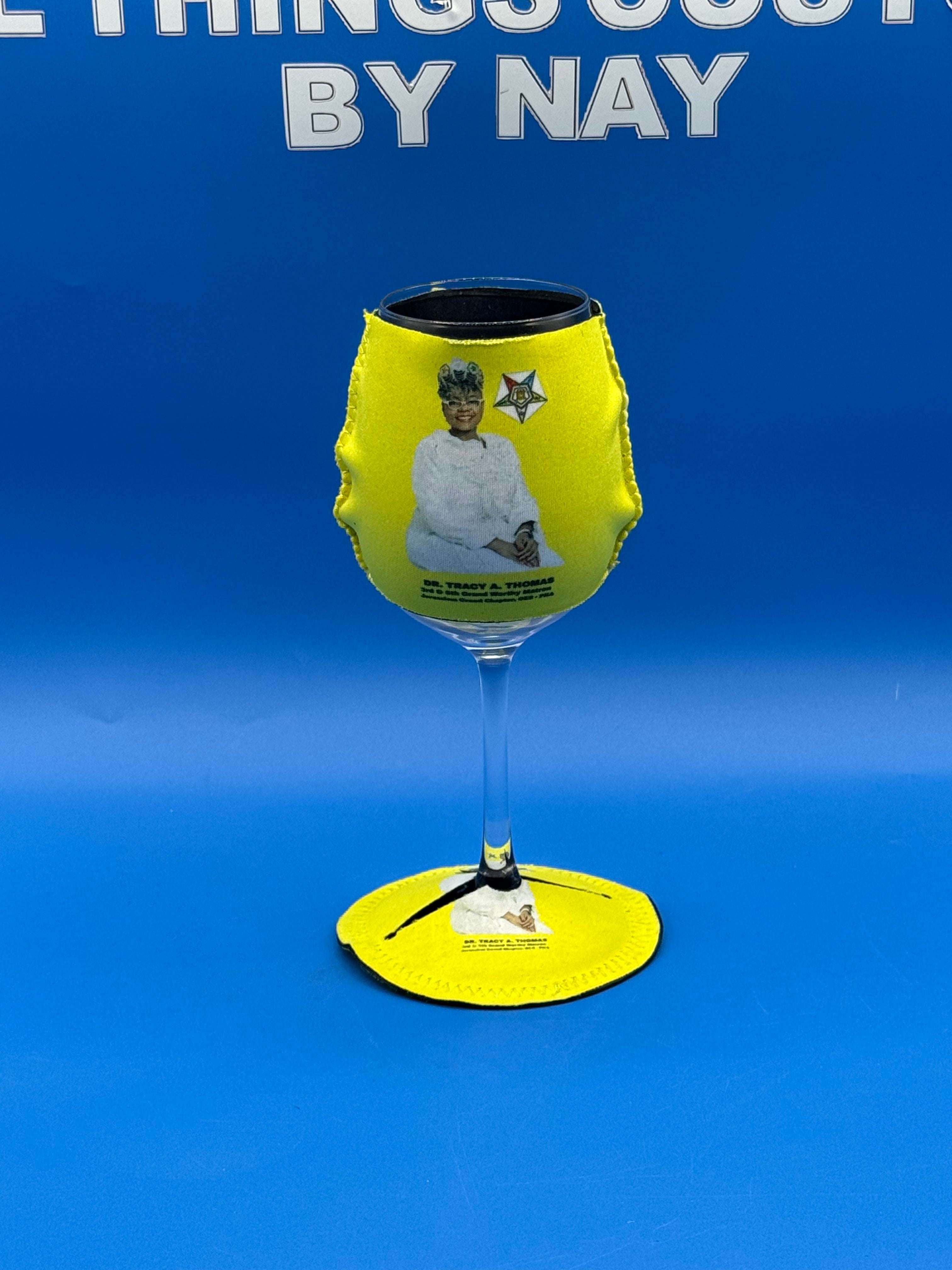Custom Wine Glass Sleeve and Base Cover