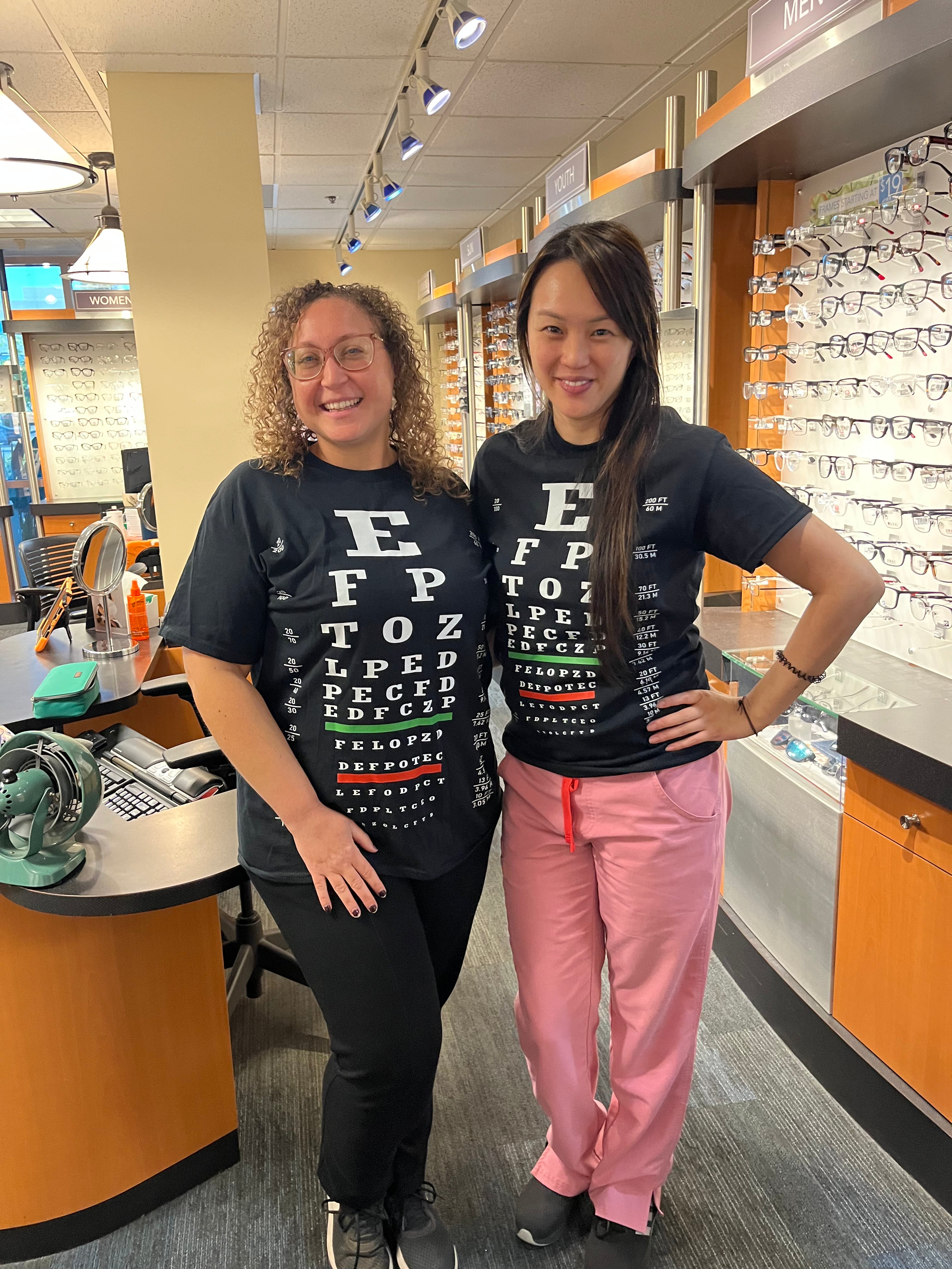 Optometry Eye Chart Graphic T-Shirt