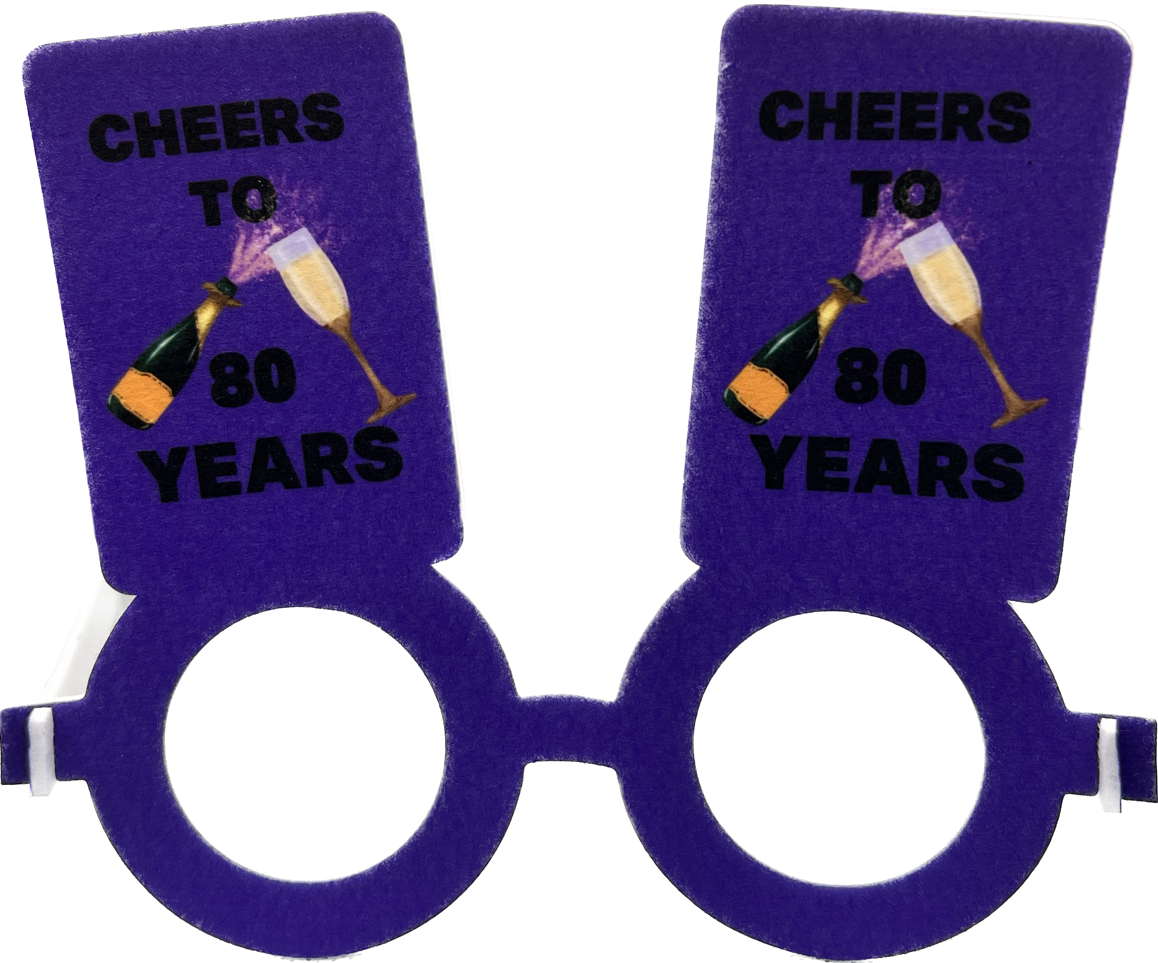 Rectangle Accent Felt Party Eyewear