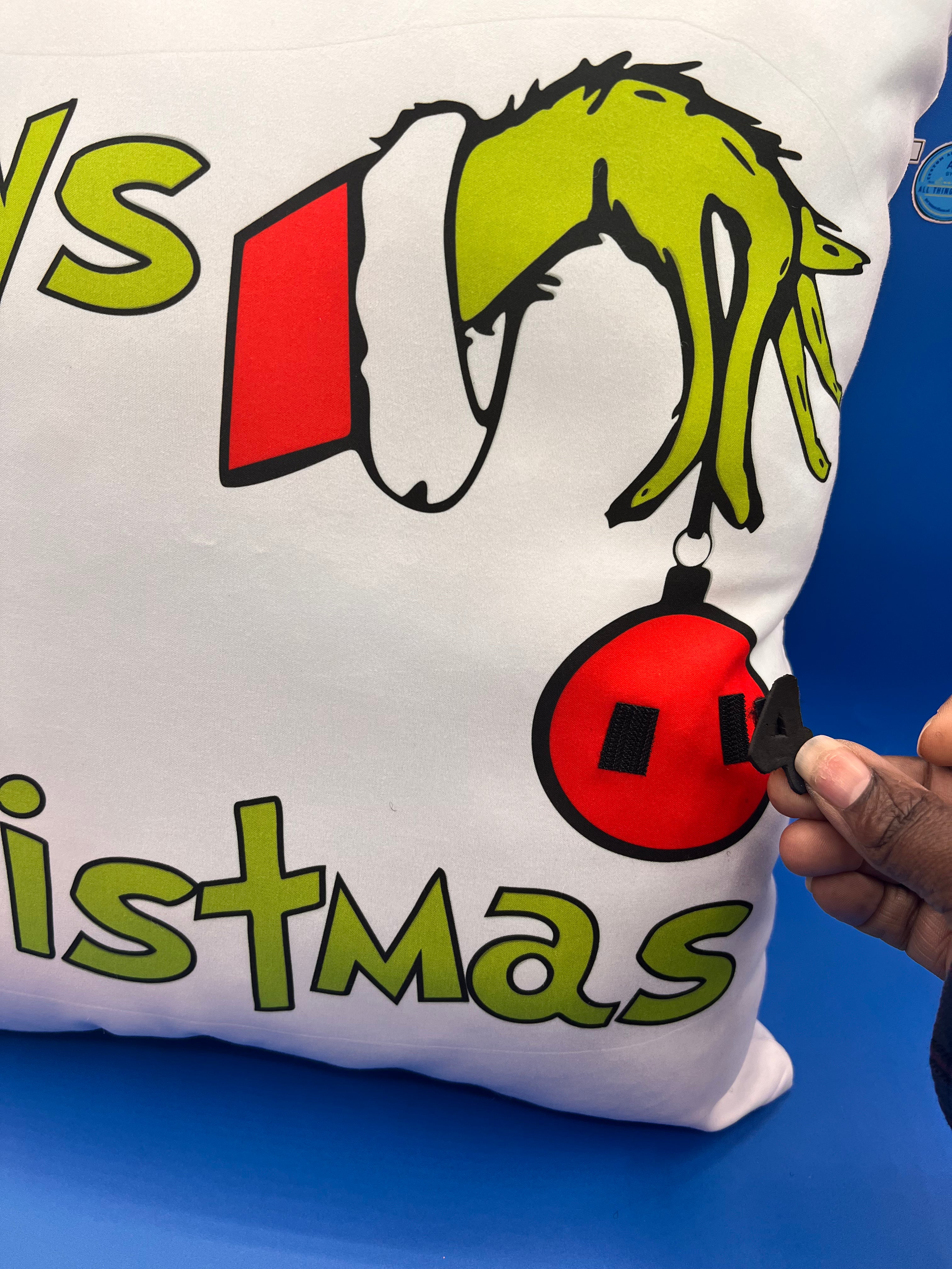 Enchanting Christmas Countdown Pillow
