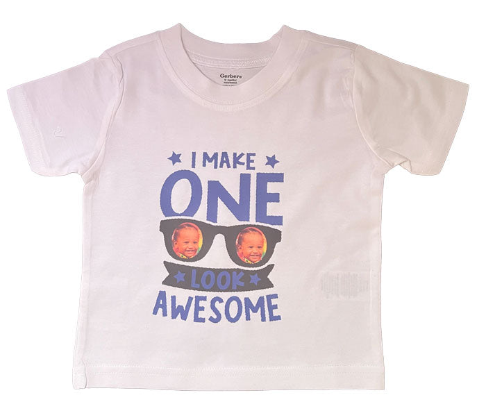 T-shirt with "I make one look awesome" Design