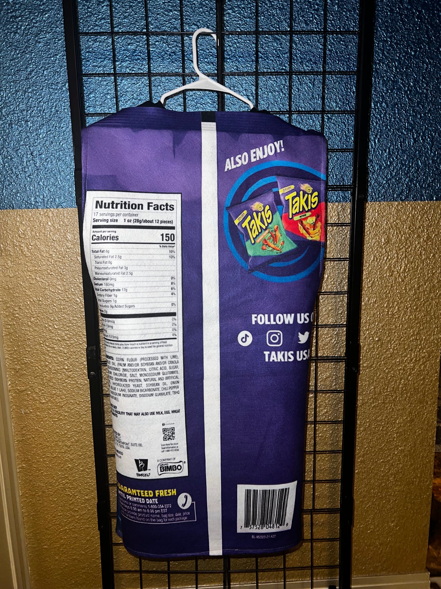 Blue Heat Takis Costume – One Size Fits Most Adults