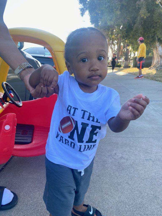 T-shirt with "At The One Yard Line" Design