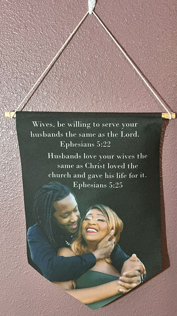 Ephesians 5:22 & 25 Wall Display Banner