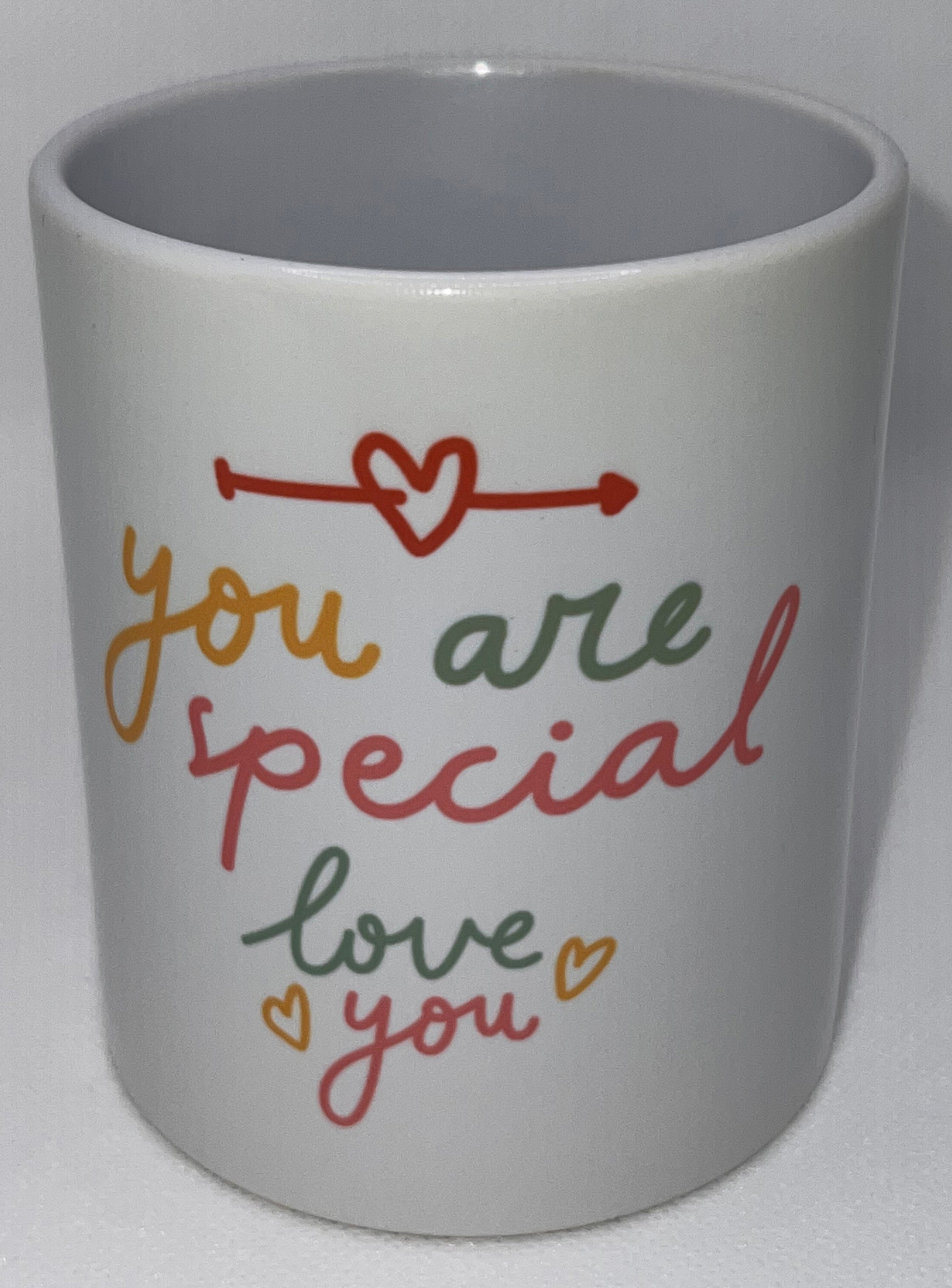 Mug with "You are special love you" Graphic