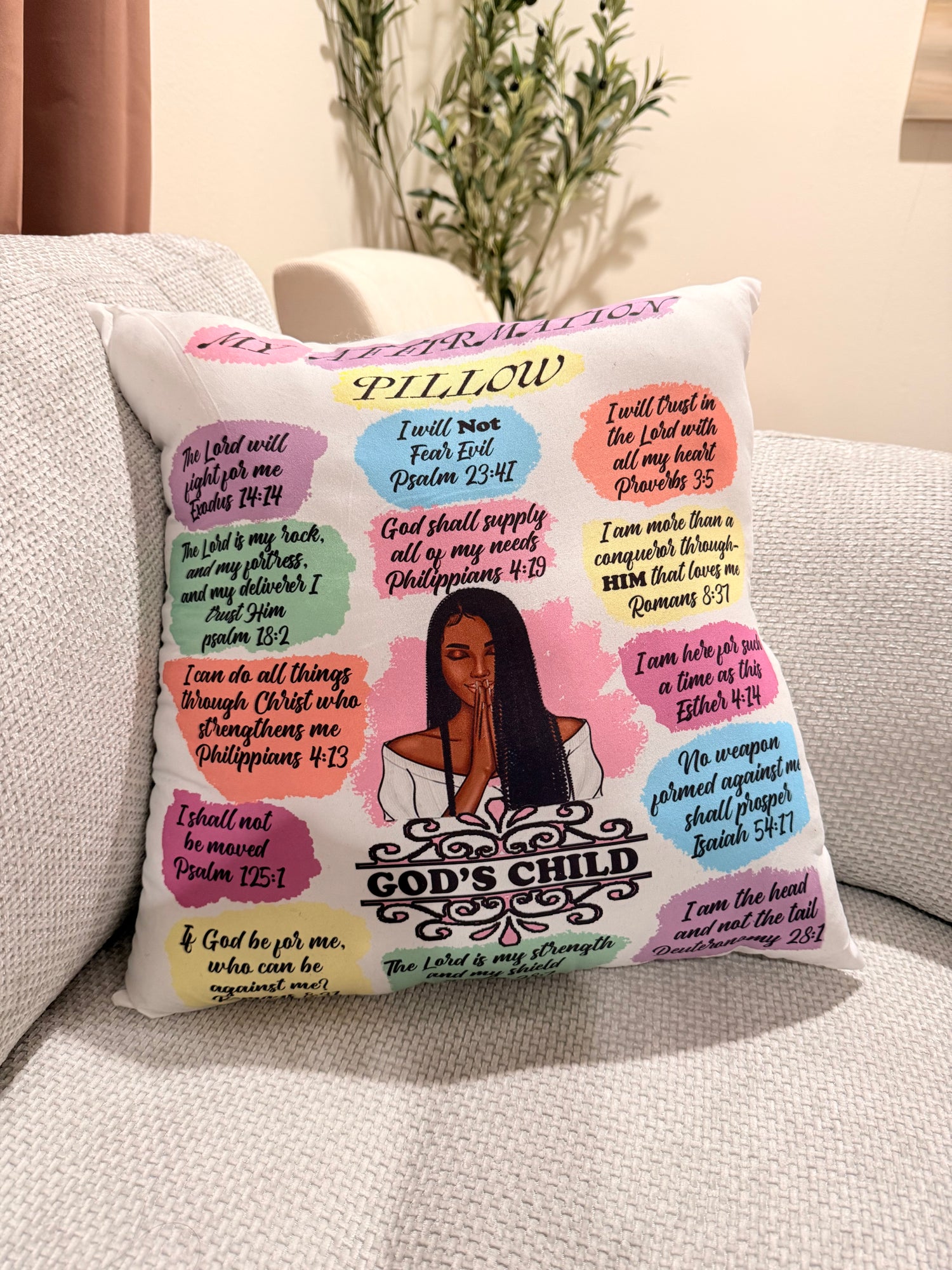 Pre-Made Affirmation Pillow