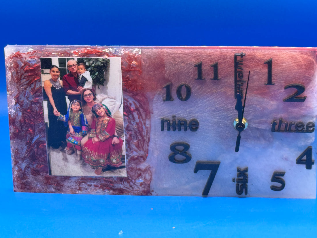 Custom Resin Photo Clock