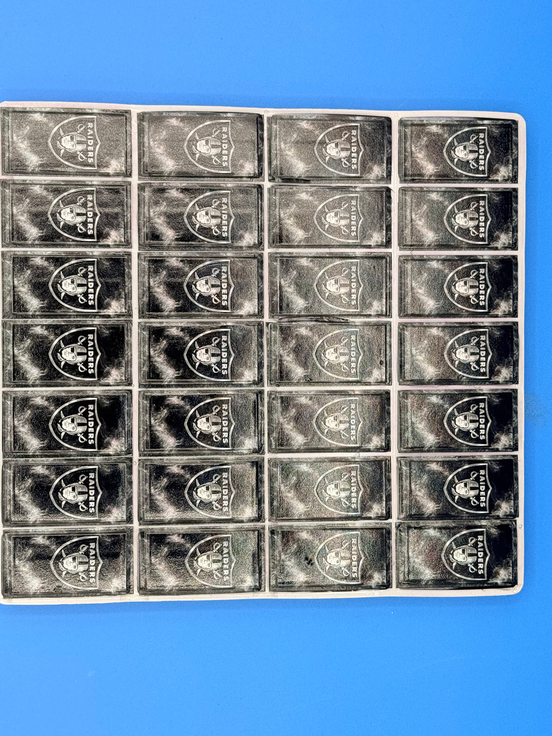 Custom Raiders-Inspired Dominoes Set