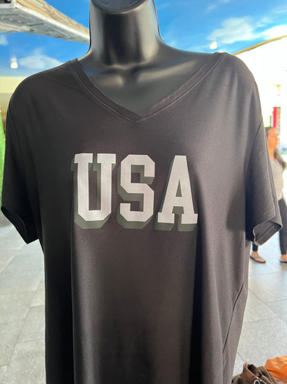 T-shirt with “USA” Graphic Designs