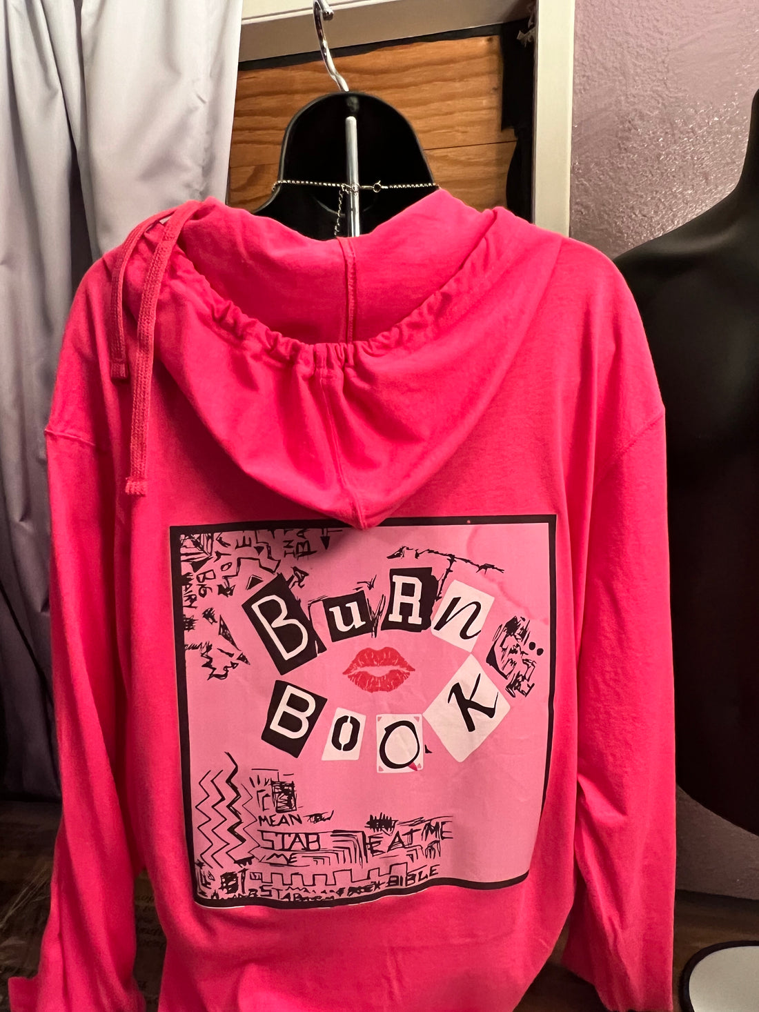 Summer Zippered Hoodie with  Burn Book Designs