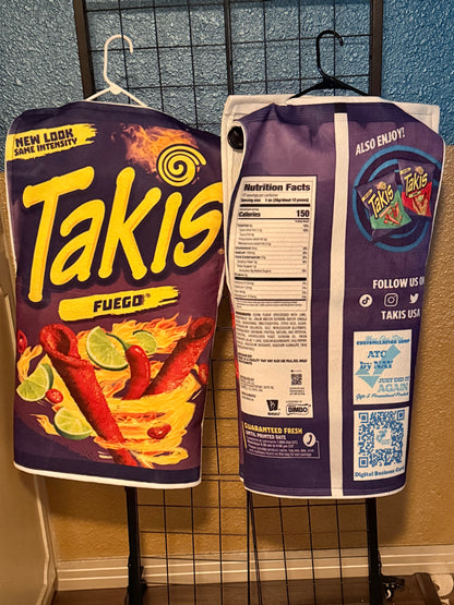 Takis fuego Costume One size Fits Most Adults