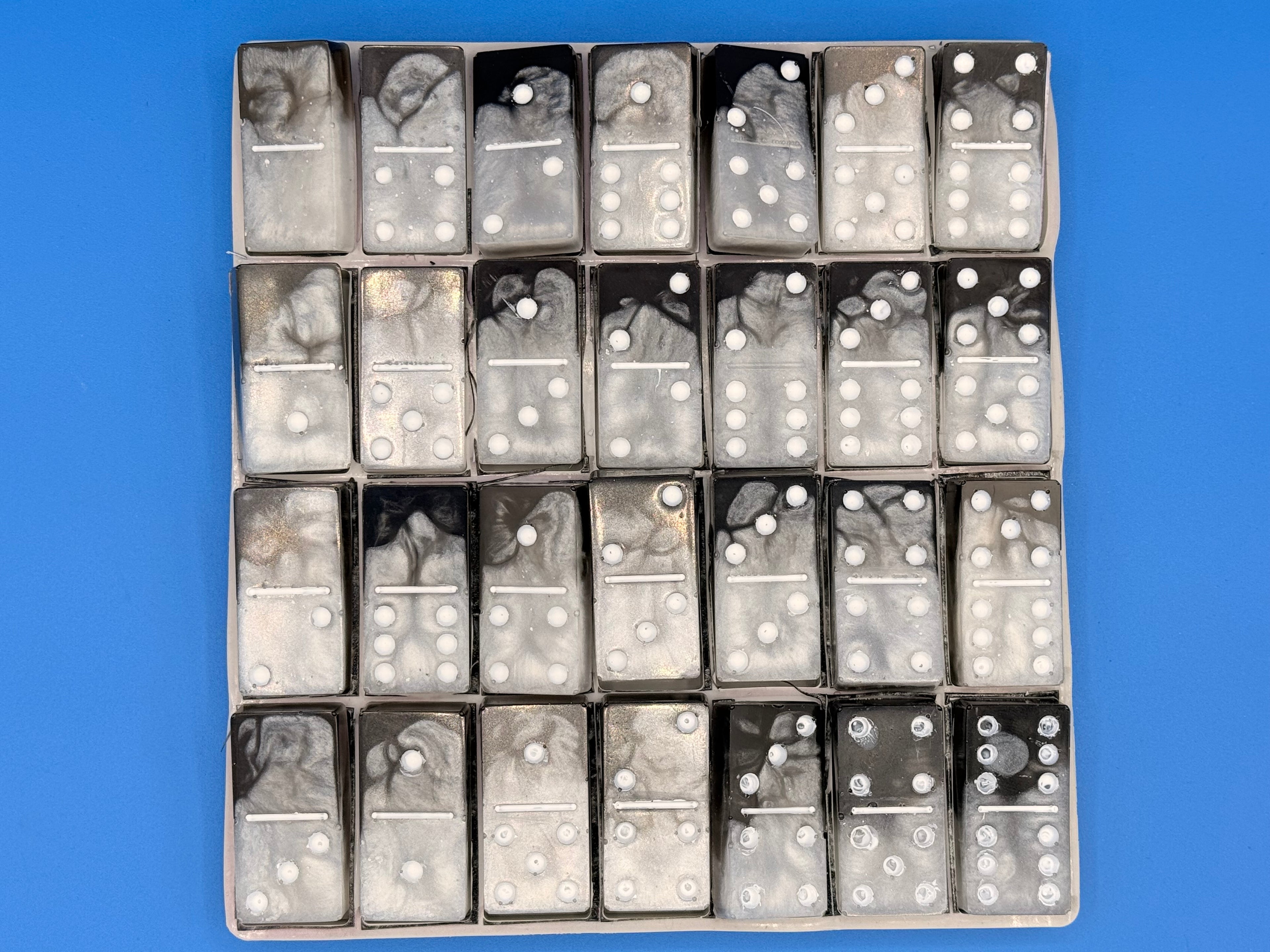 Custom Raiders-Inspired Dominoes Set