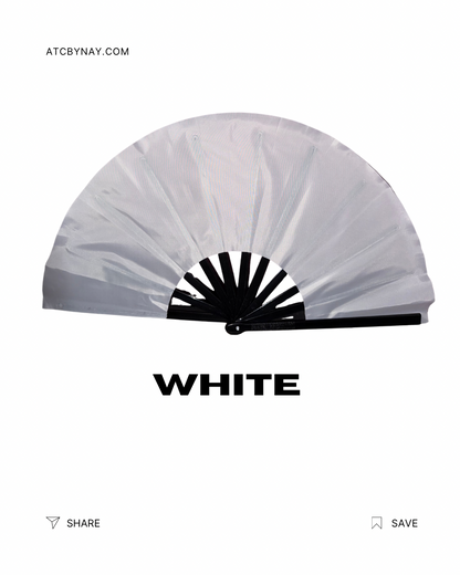 13 inch Clack fan Solid Colors
