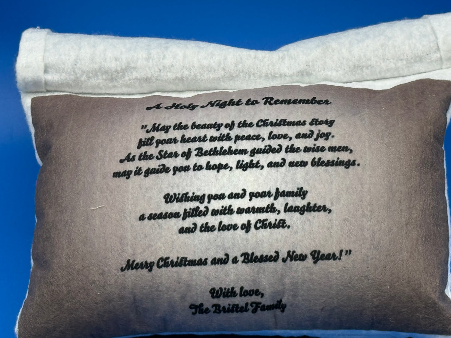 “Cozy Greetings: Christmas Card Pillows”