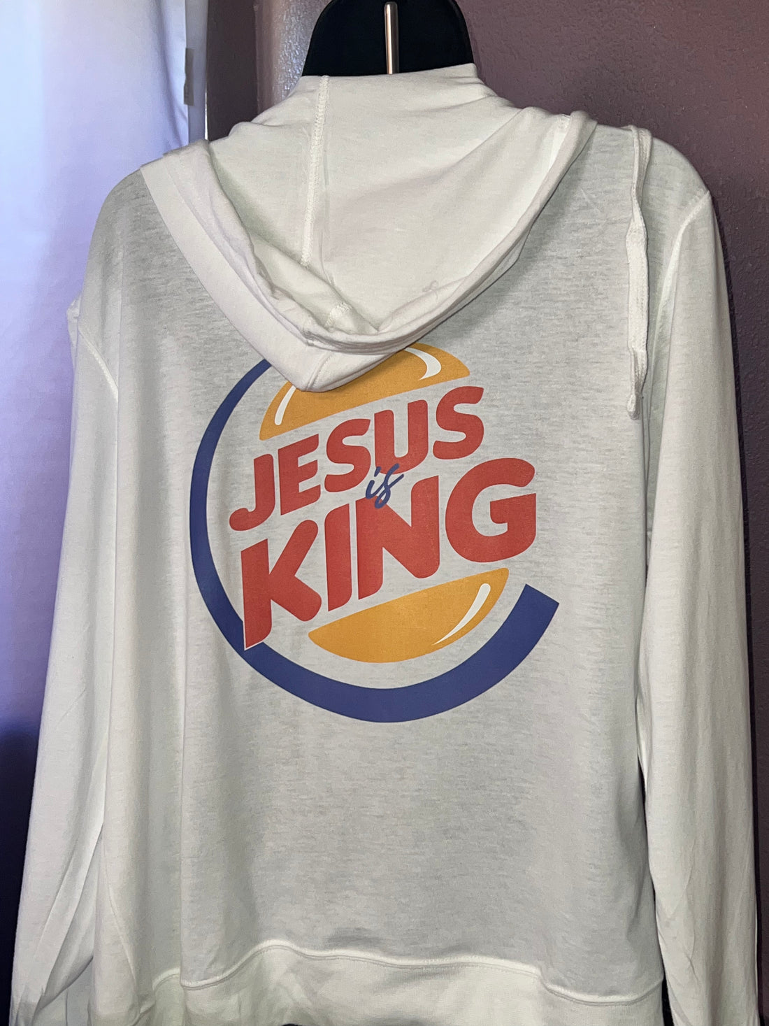 Summer Zippered Hoodie with  Jesus is King Design