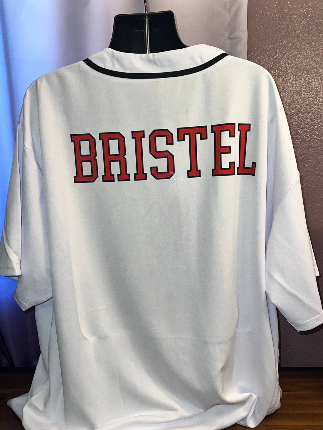 Baseball Button Down Jersey with Custom Zodiac Sign Design