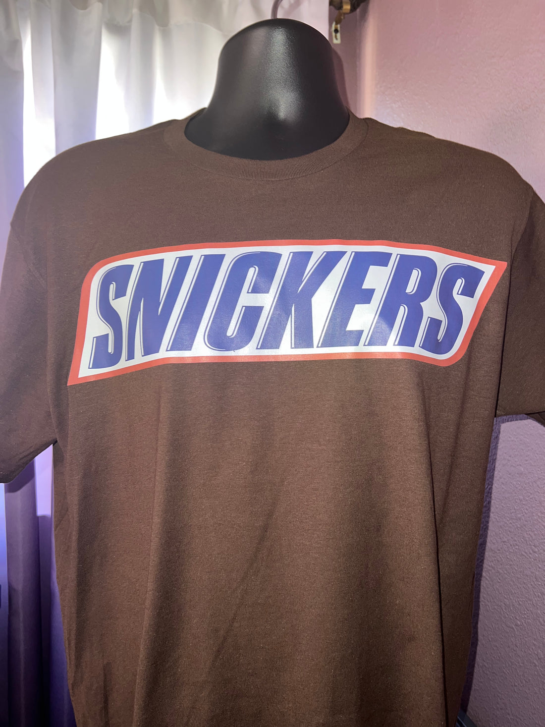 T-shirt with Snickers Graphic Design