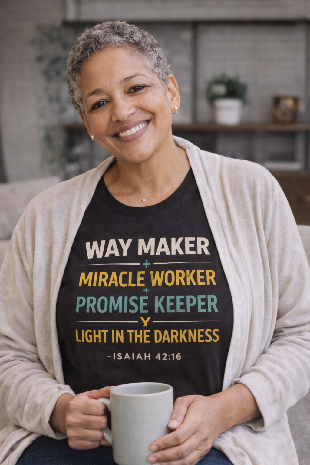 🌟 Way Maker – Christian T-Shirt (Isaiah 42:16)