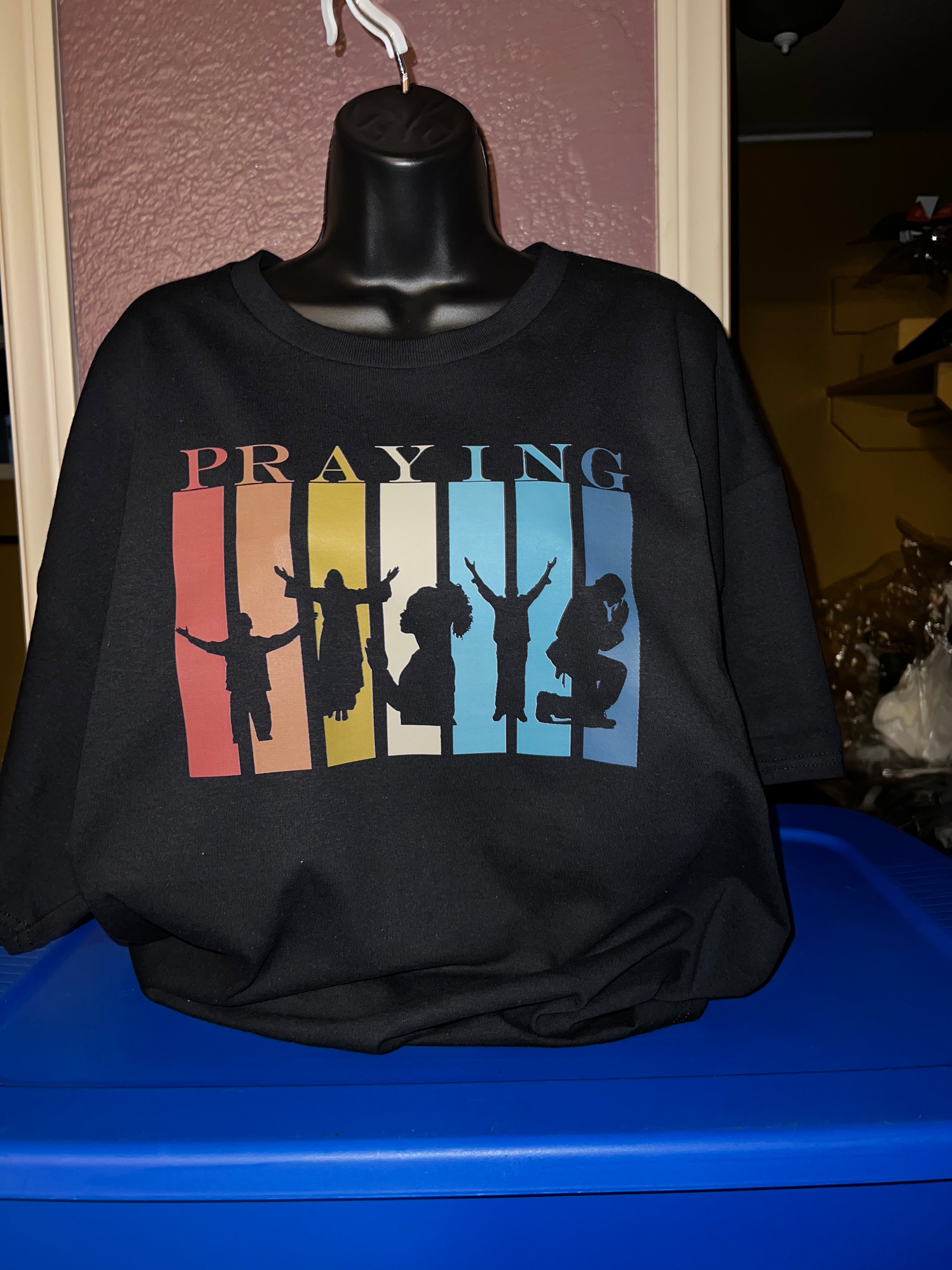 T-shirt with PRAYING Design