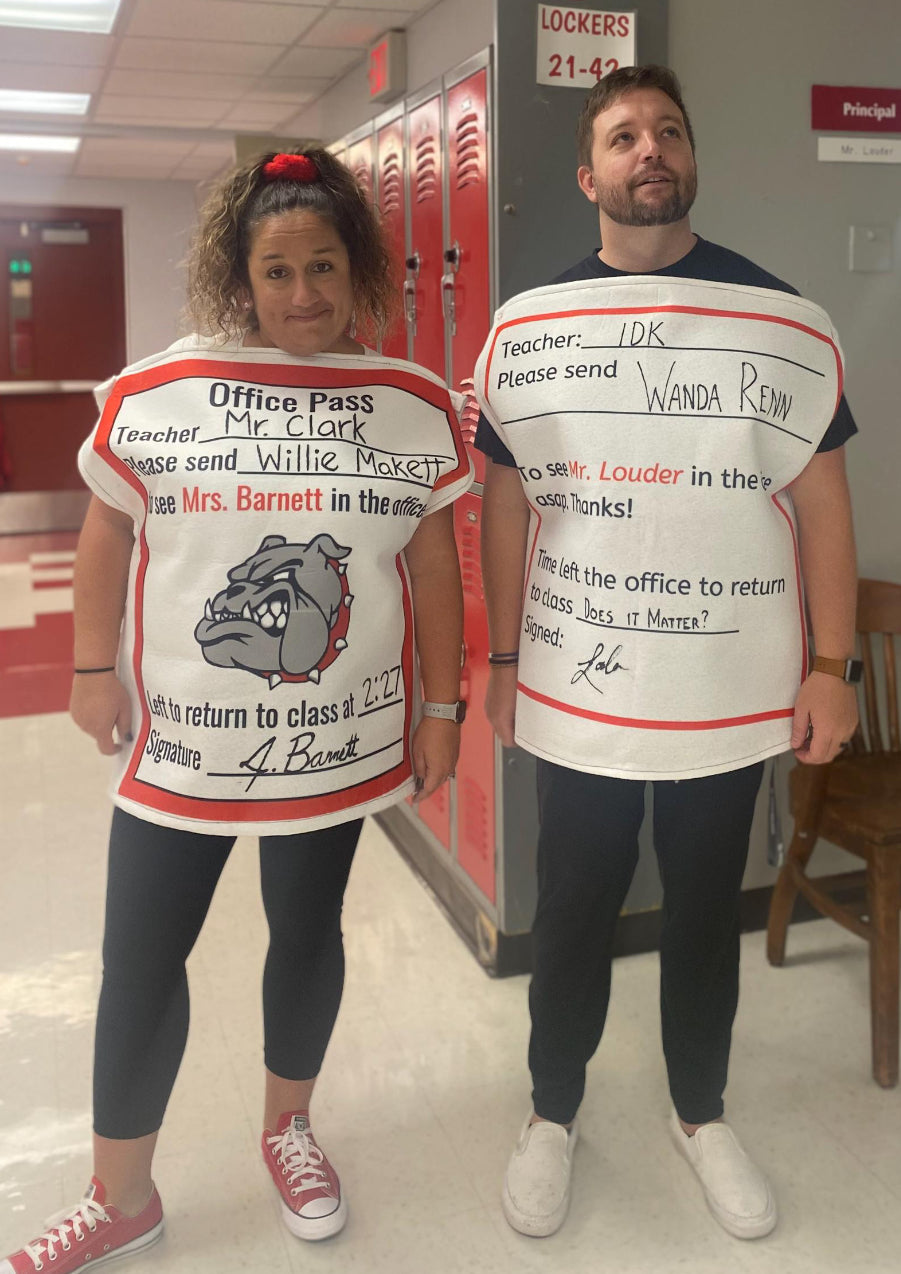 Teacher Hall Pass Costume