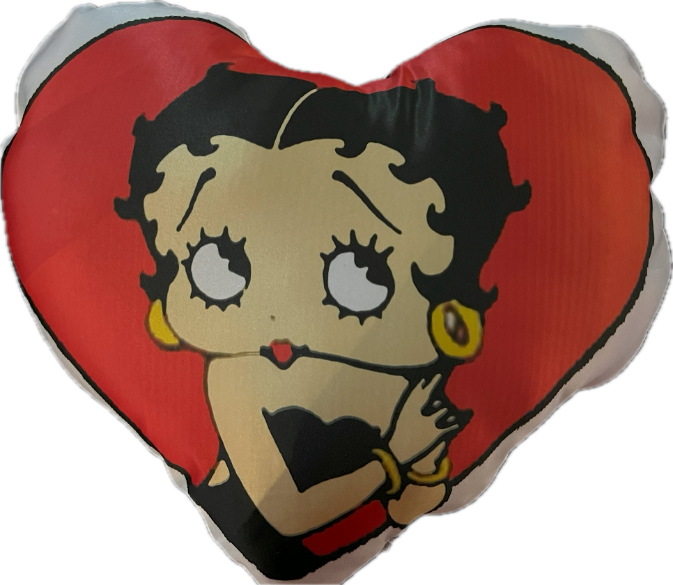 Betty Boop Heart-Shaped Pillow