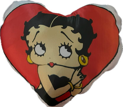 Betty Boop Heart-Shaped Pillow