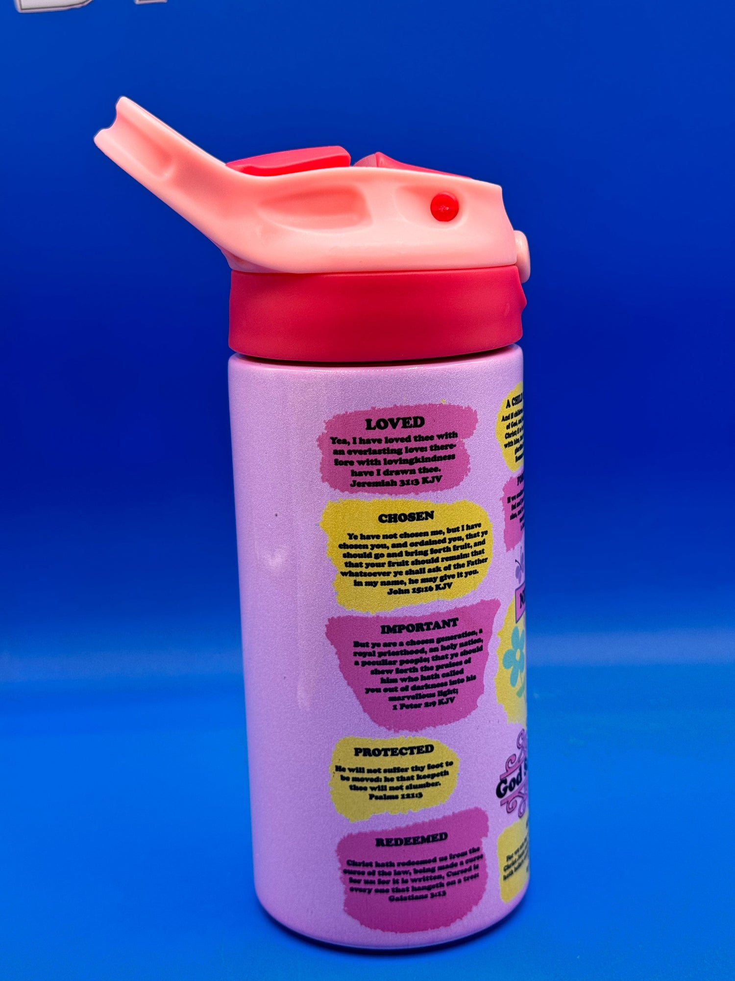 12 oz. Kids My Affirmation Water Bottle/Sippy Cup Kids Tumbler