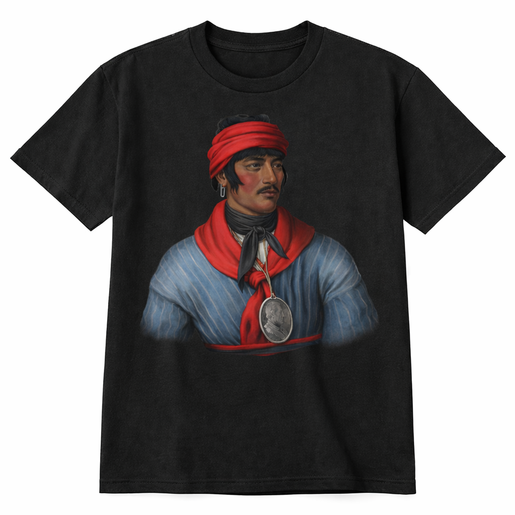 Historic Native American Portrait Graphic T-Shirt