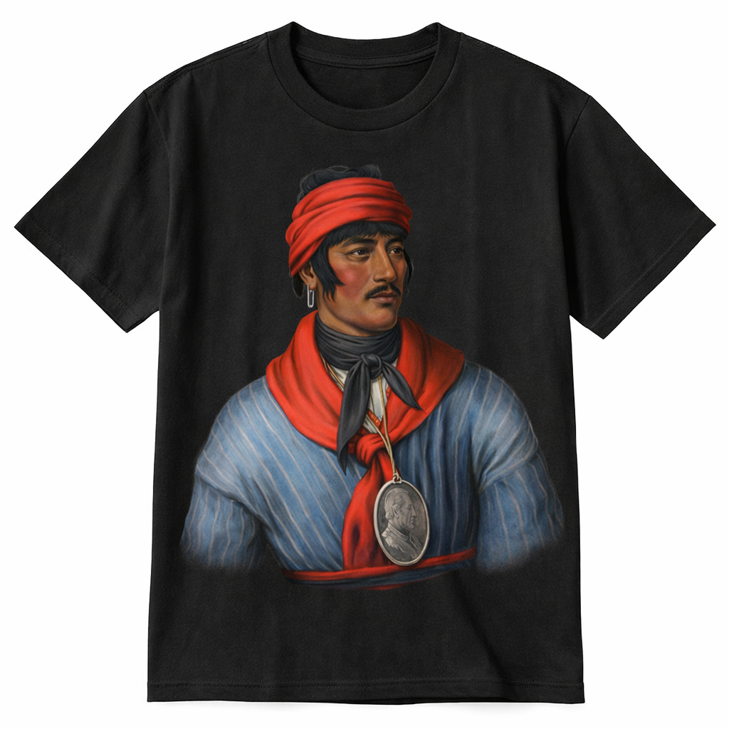 Historic Native American Portrait Graphic T-Shirt
