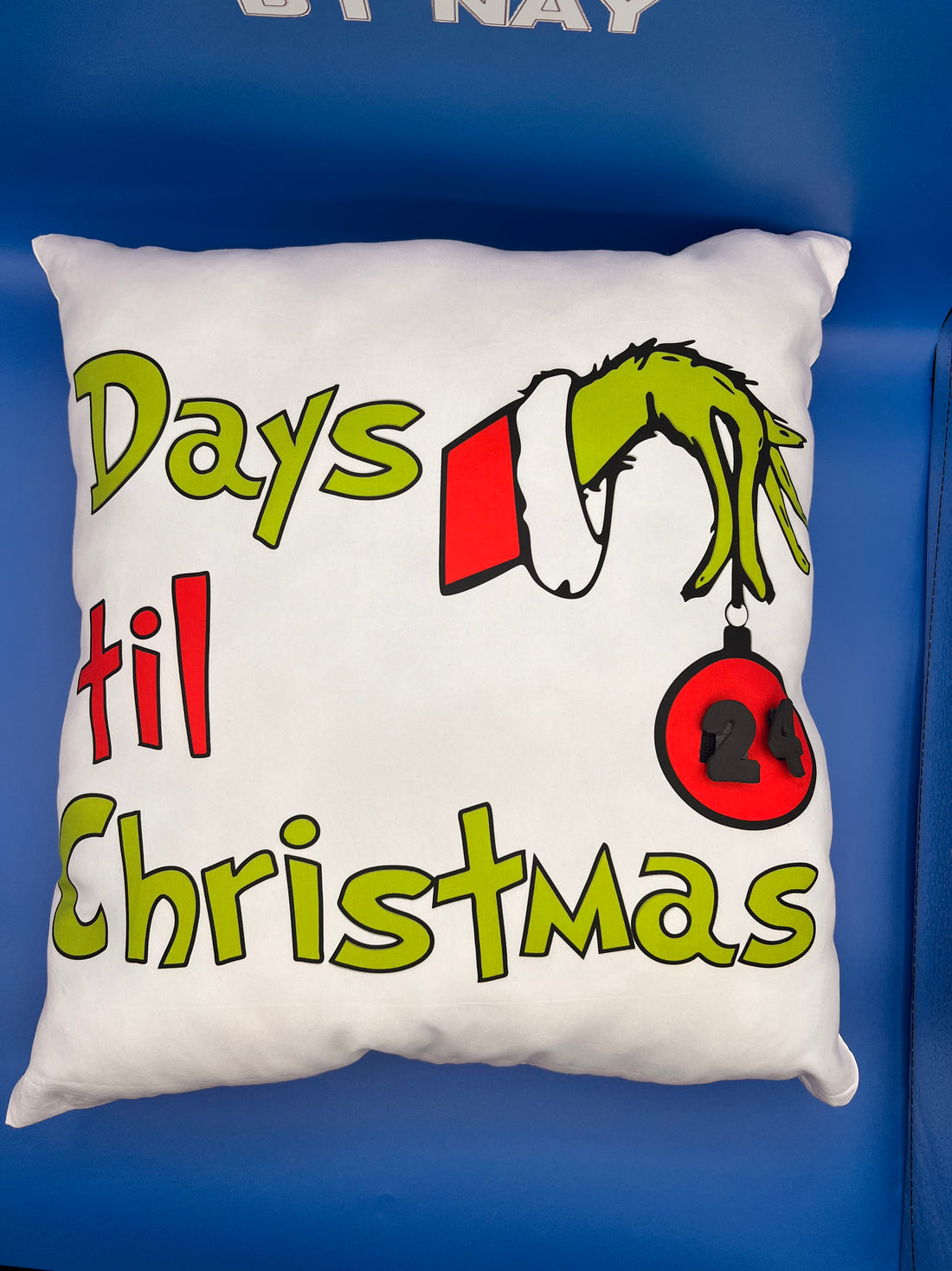 Enchanting Christmas Countdown Pillow