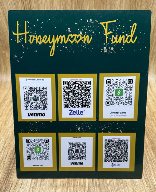Wedding Honeymoon Fund Sign
