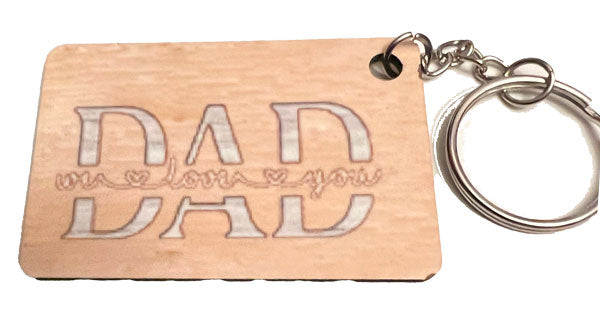 Keychain (rectangle) with Custom Graphics and/or Text